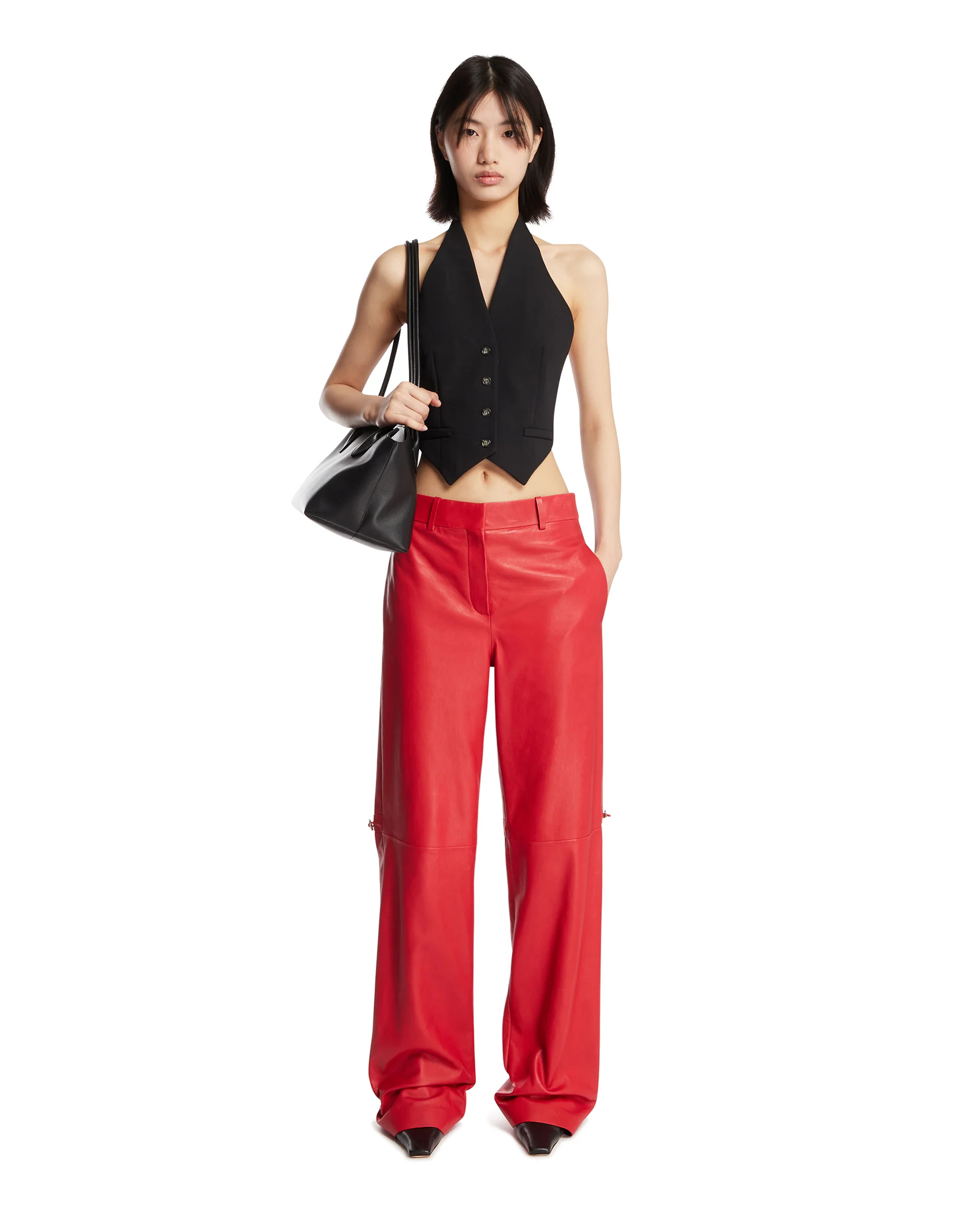 Top A Gilet Nero - Image 3
