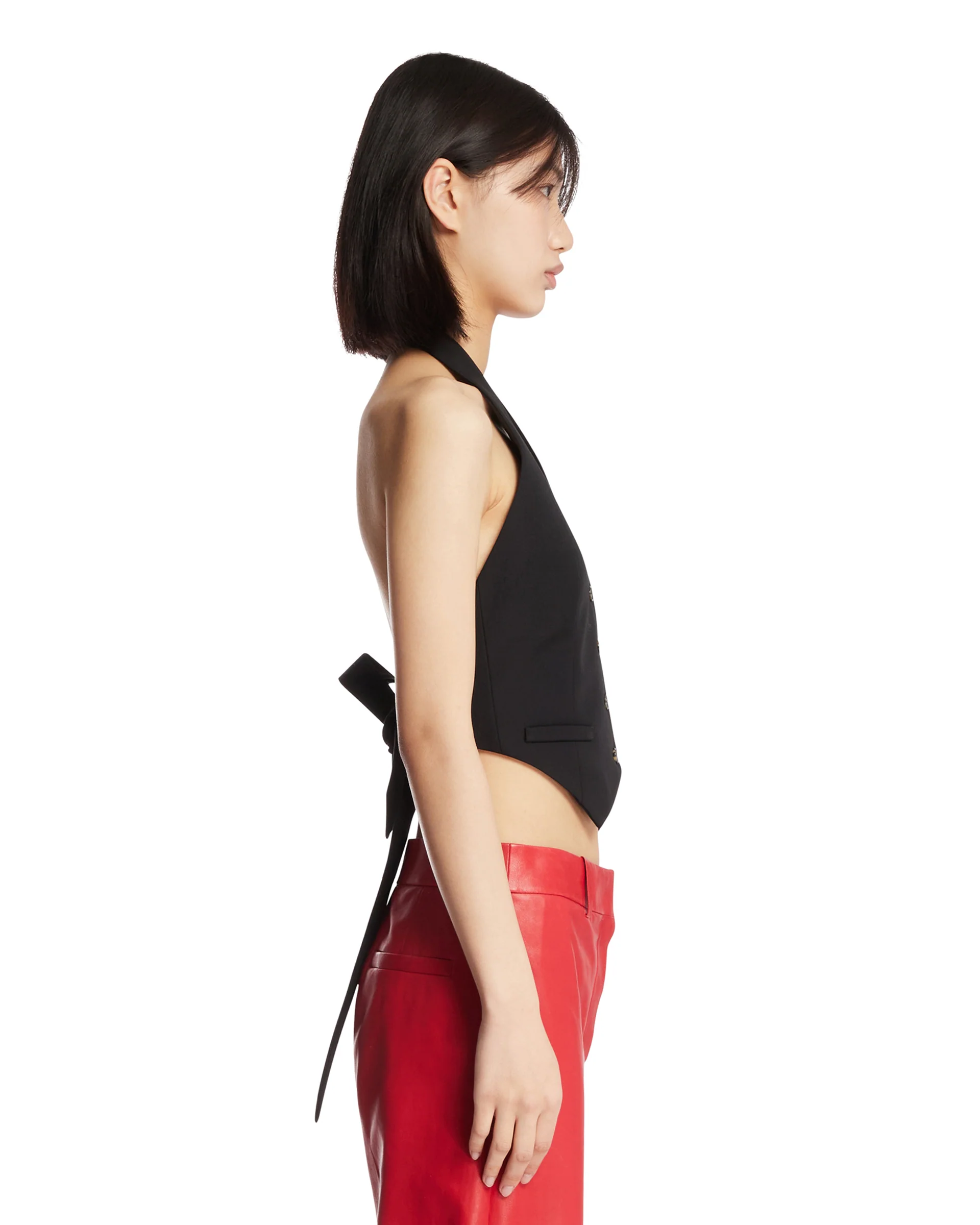Top A Gilet Nero - Image 4
