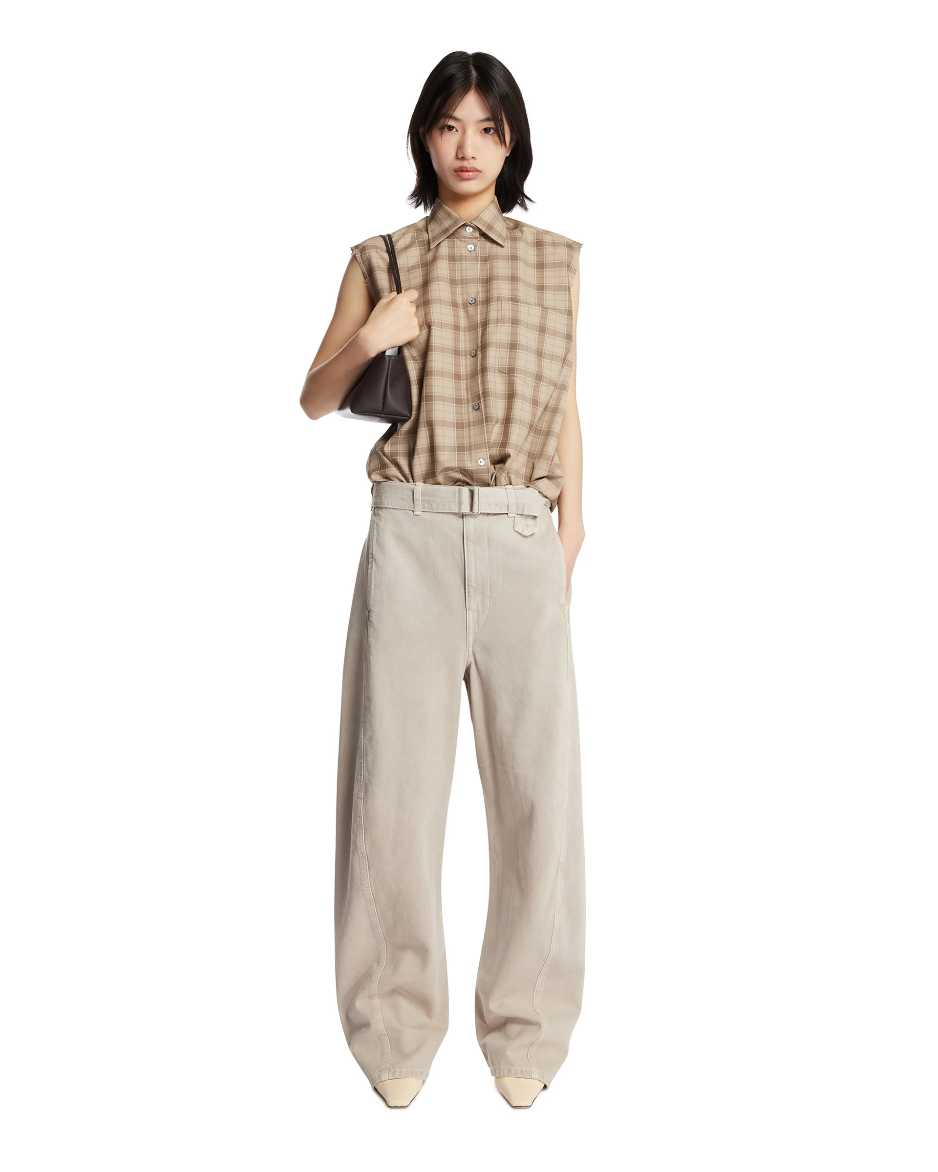Camicia A Quadri Senza Maniche - Image 3