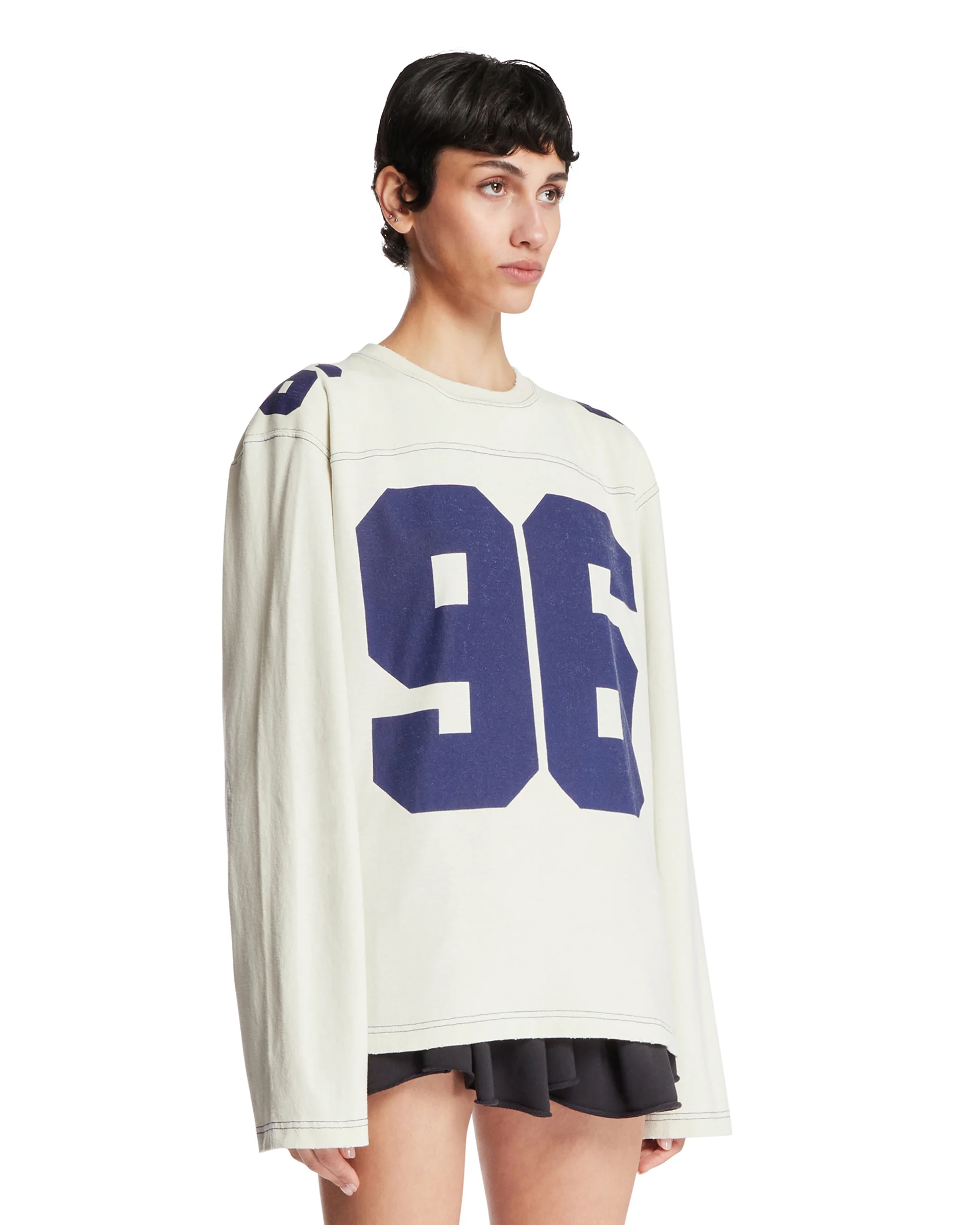 T-Shirt In Cotone Con Logo Beige - Image 2