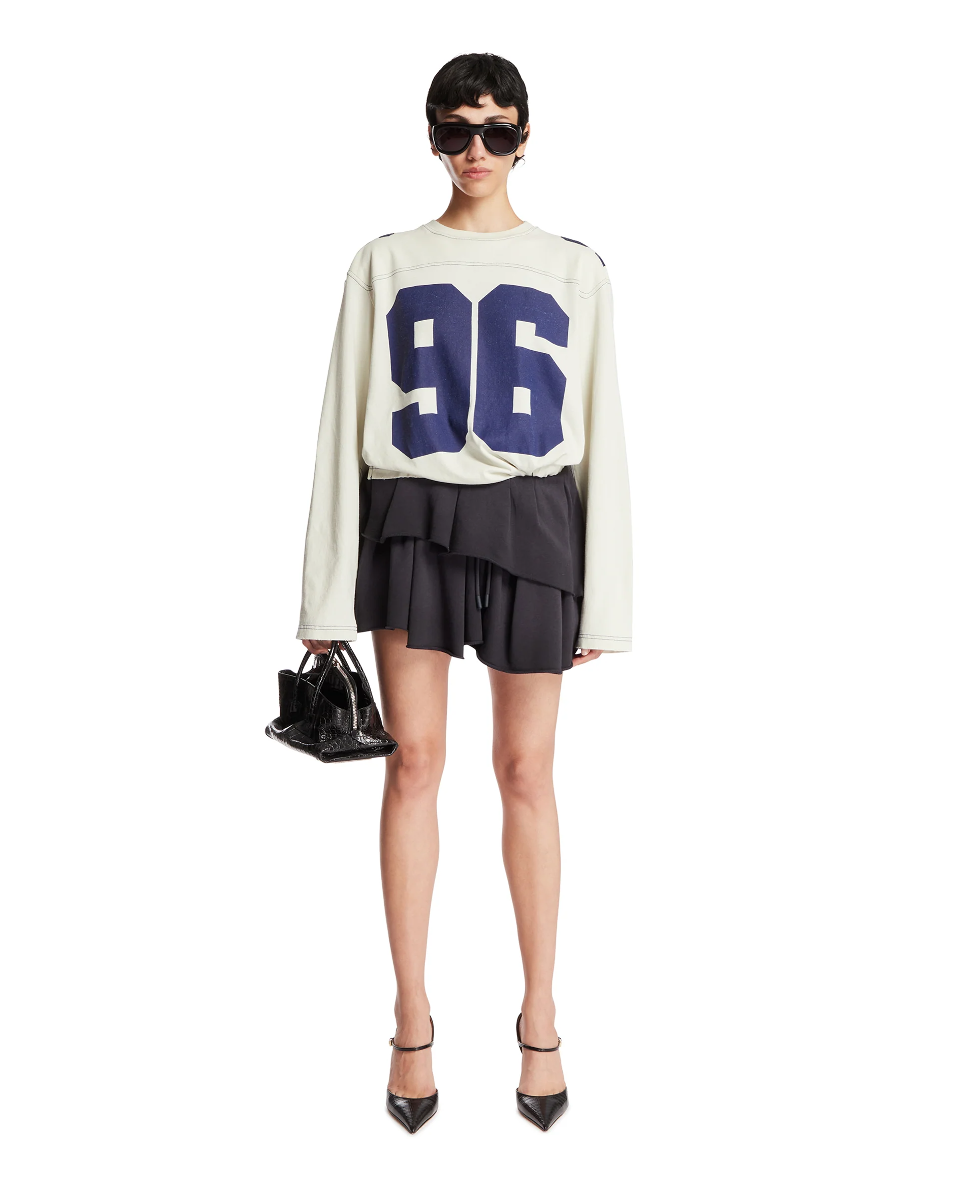 T-Shirt In Cotone Con Logo Beige - Image 3