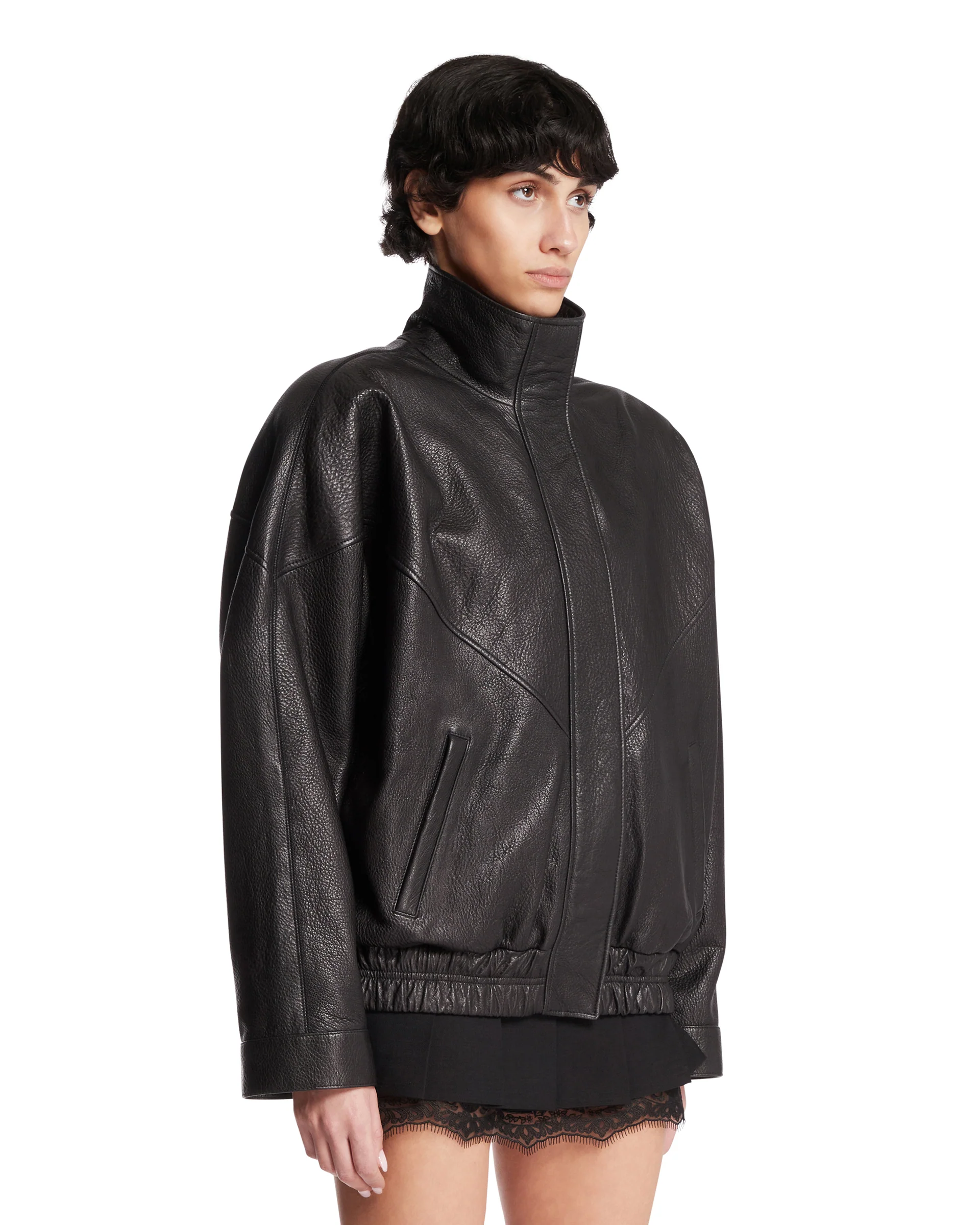 Giacca In Pelle Nera - Image 2
