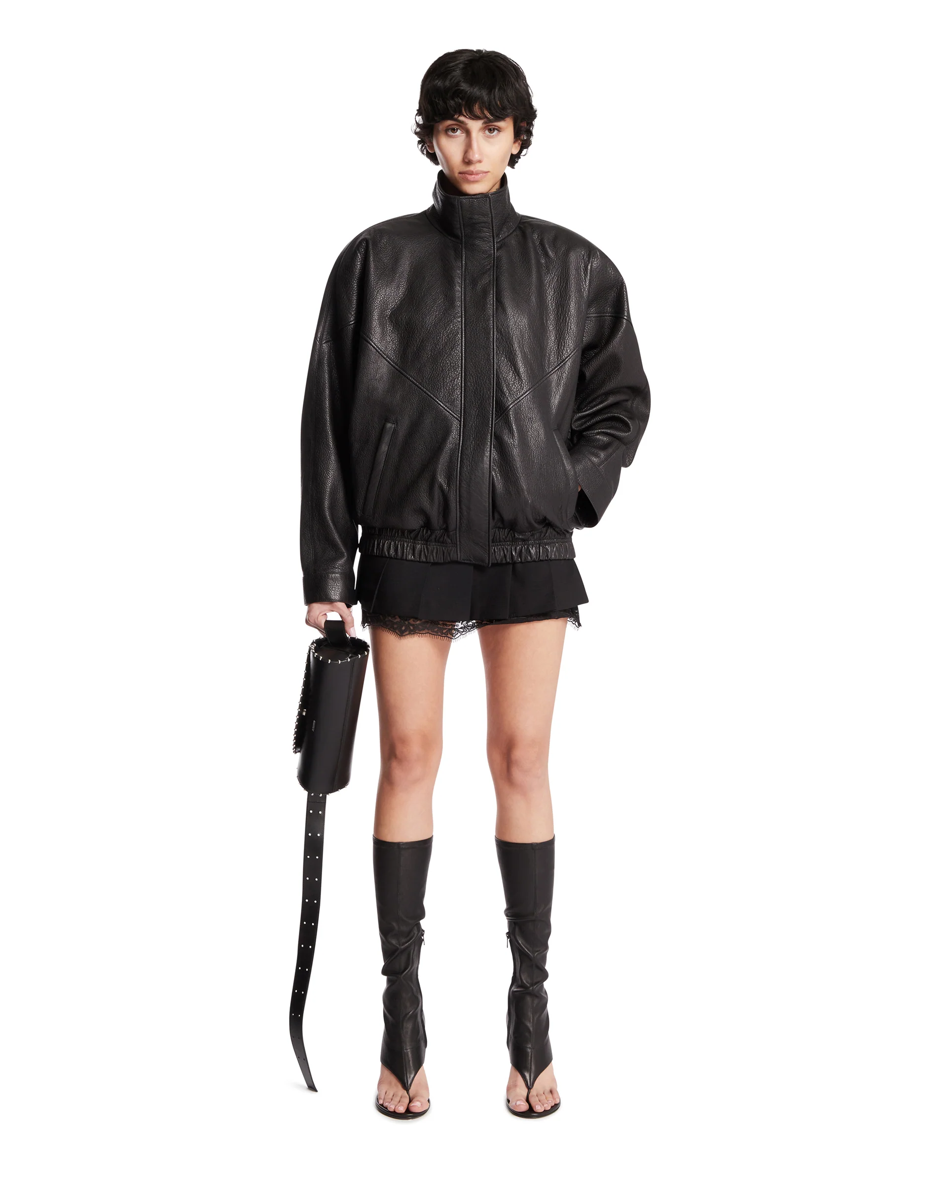 Giacca In Pelle Nera - Image 3