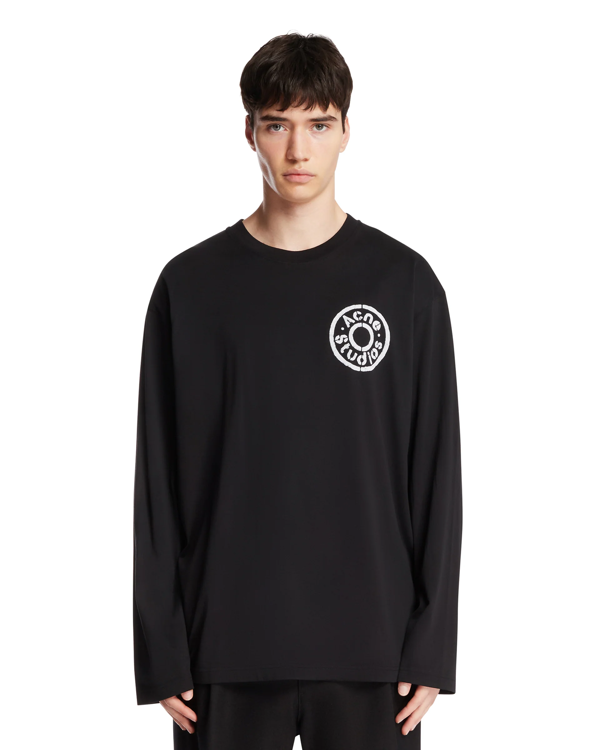 T-Shirt Con Logo Nera