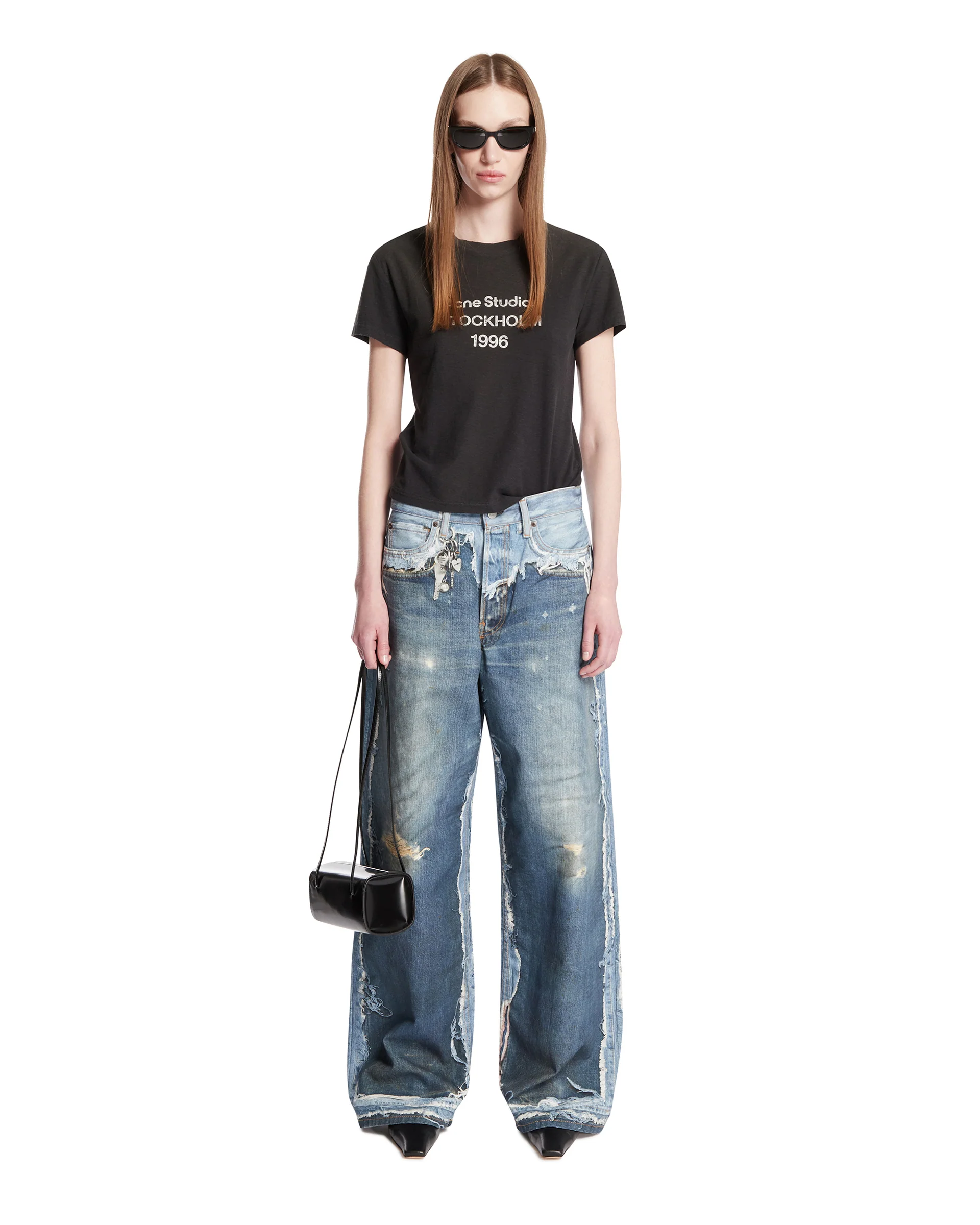 Jeans Trompe L'Oeil Blu - Image 3