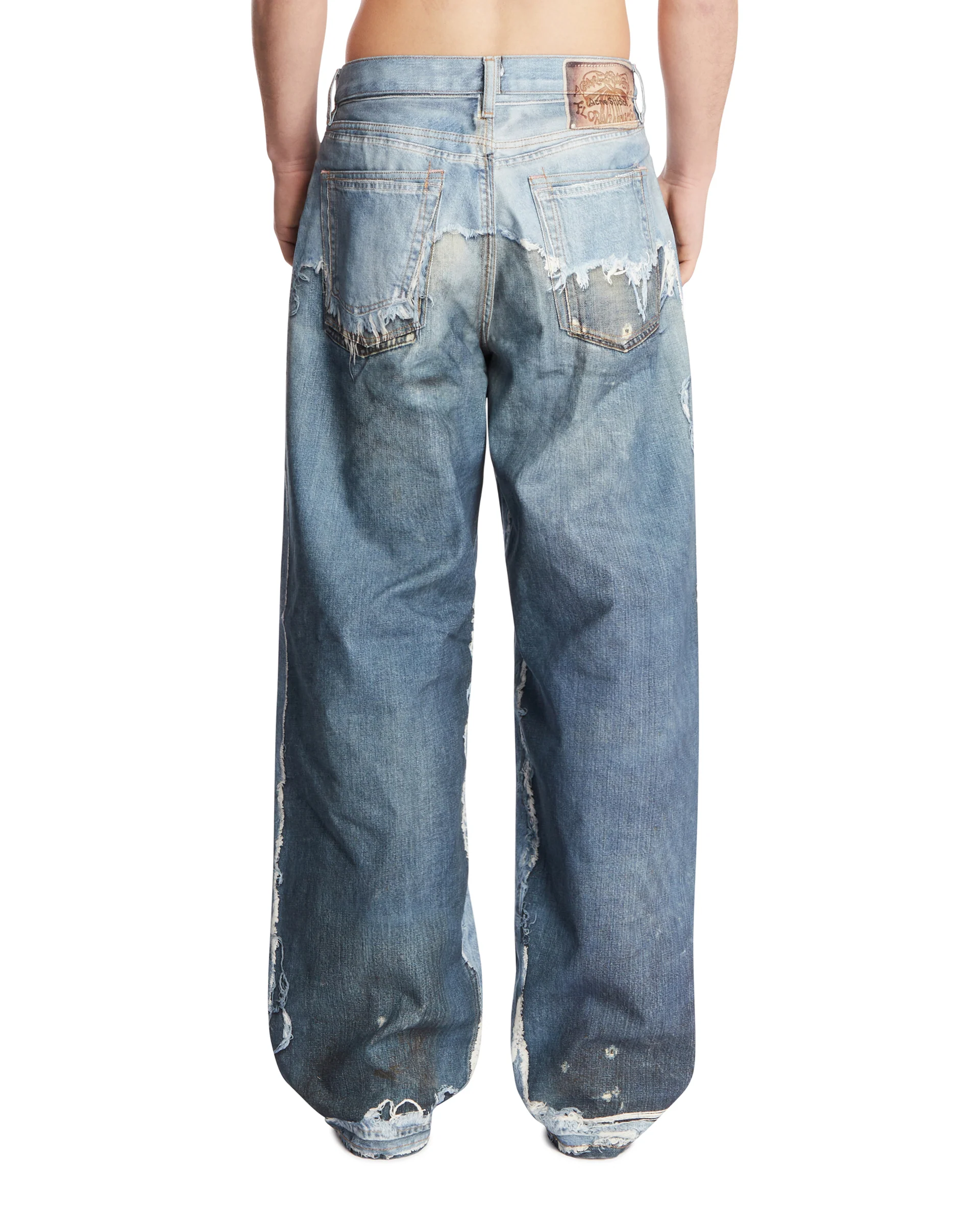 Jeans Trompe L'Oeil Blu - Image 5