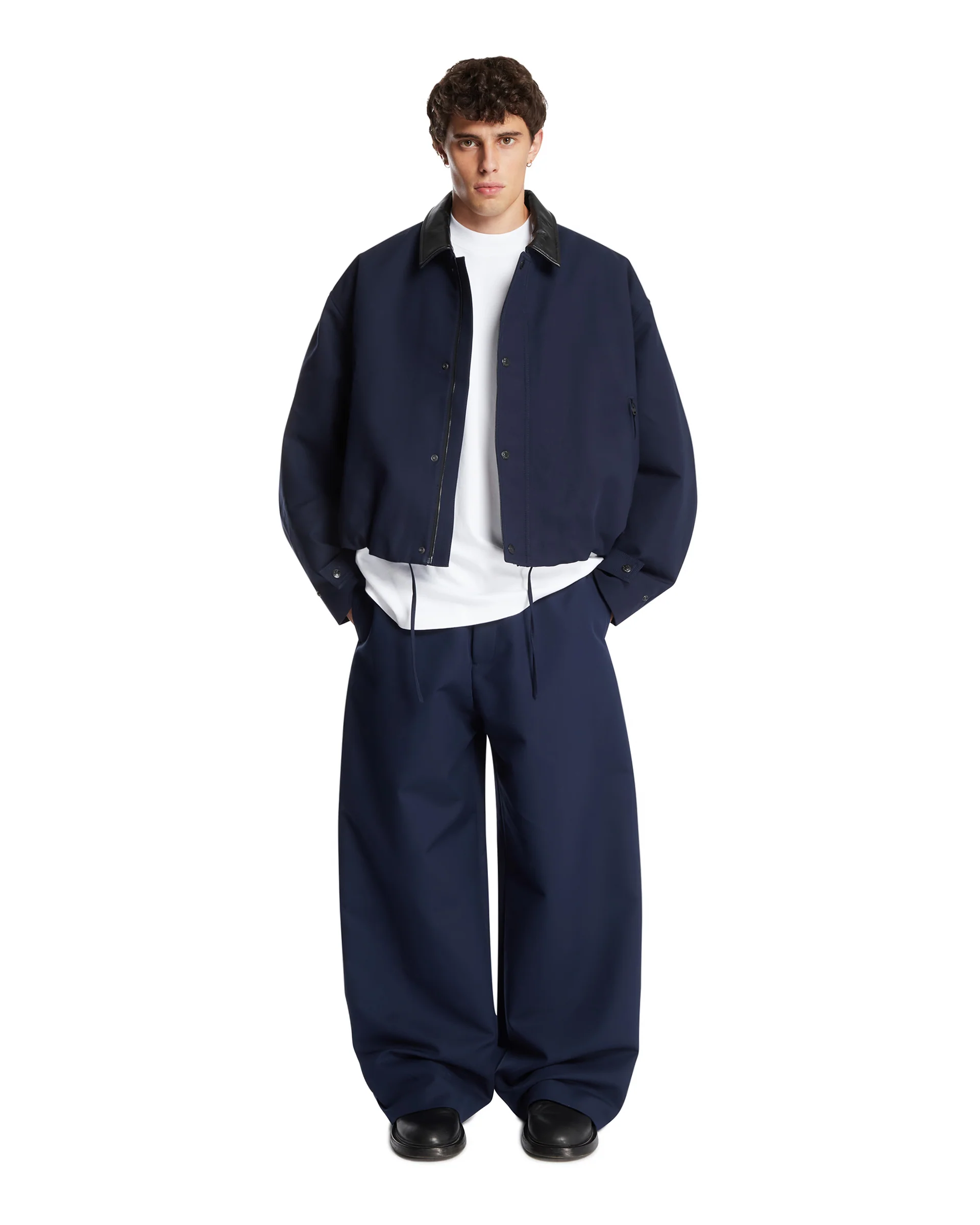 Giacca In Twill Blu - Image 3