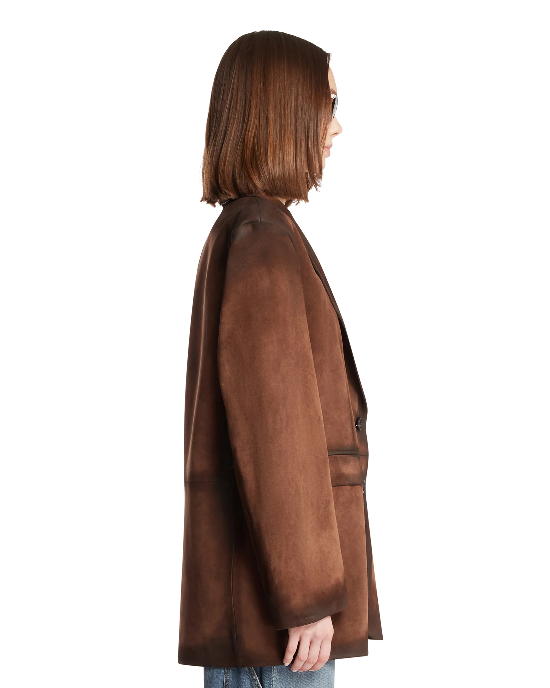 Blazer Scamosciato Marrone - Image 4