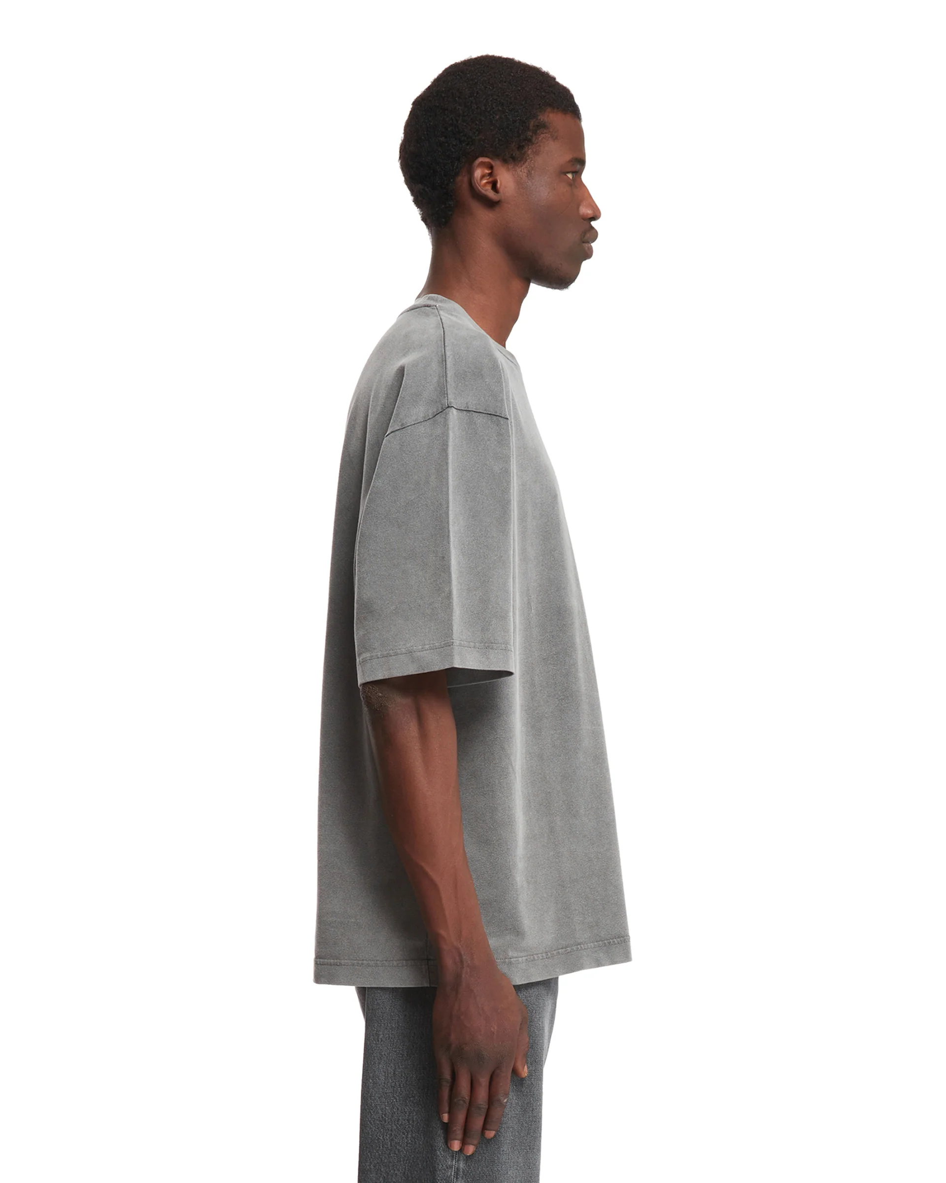 T-Shirt Grigia in Cotone - Image 4