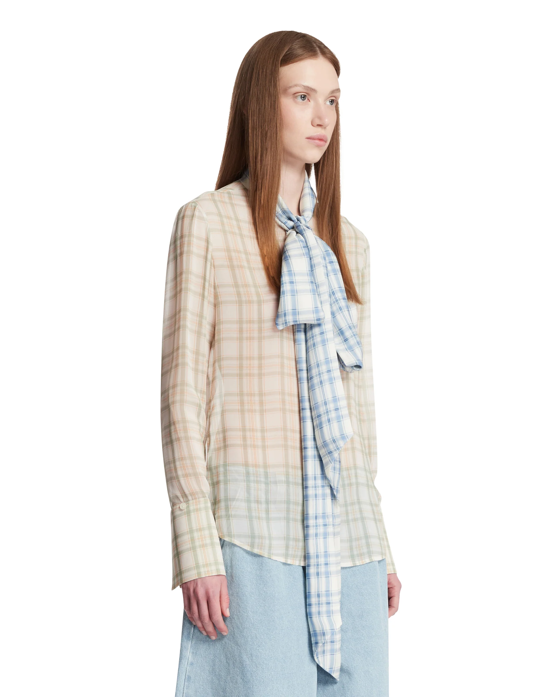Blusa Con Sciarpa Multicolore - Image 2