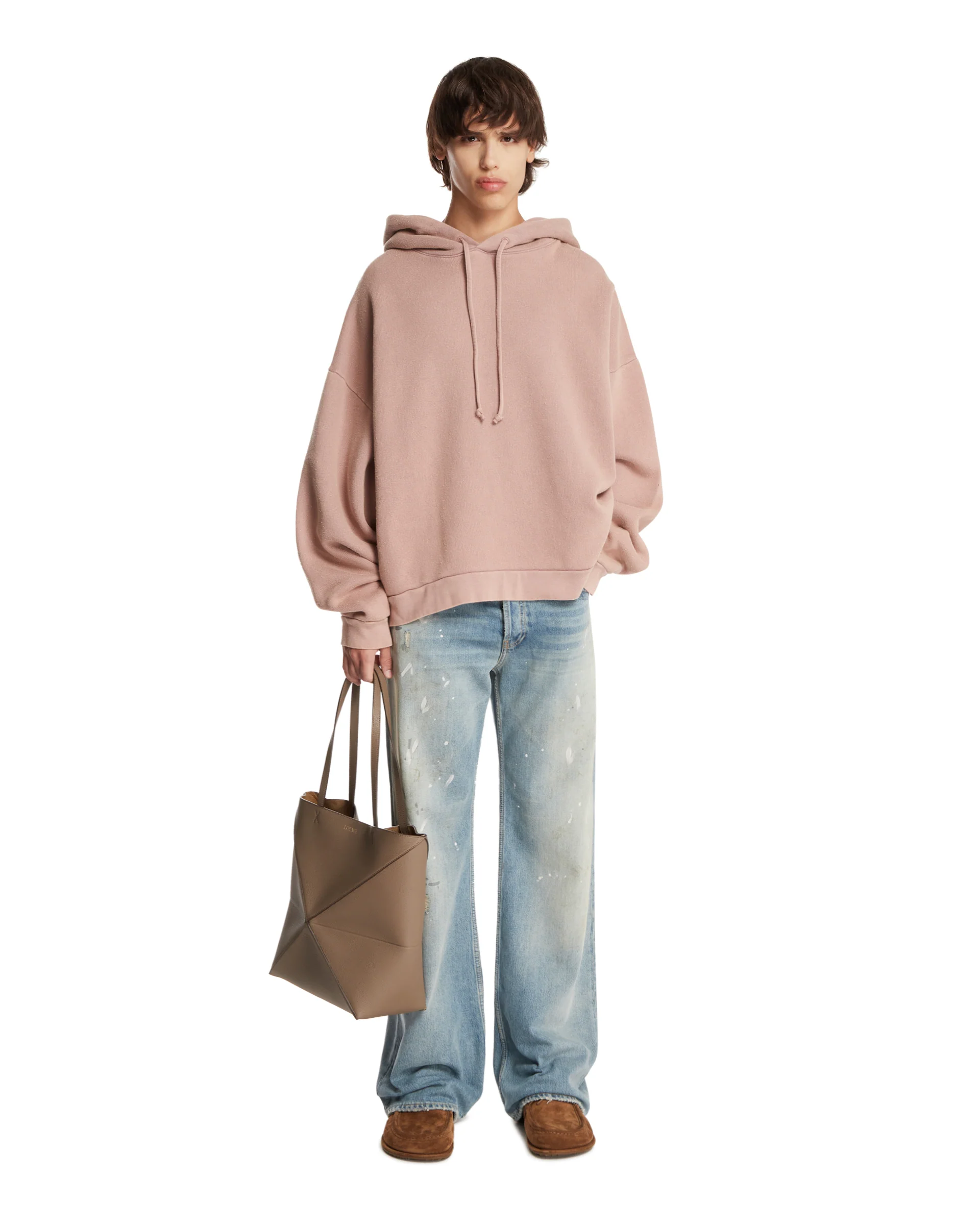 Felpa Oversize Con Logo Rosa - Image 3