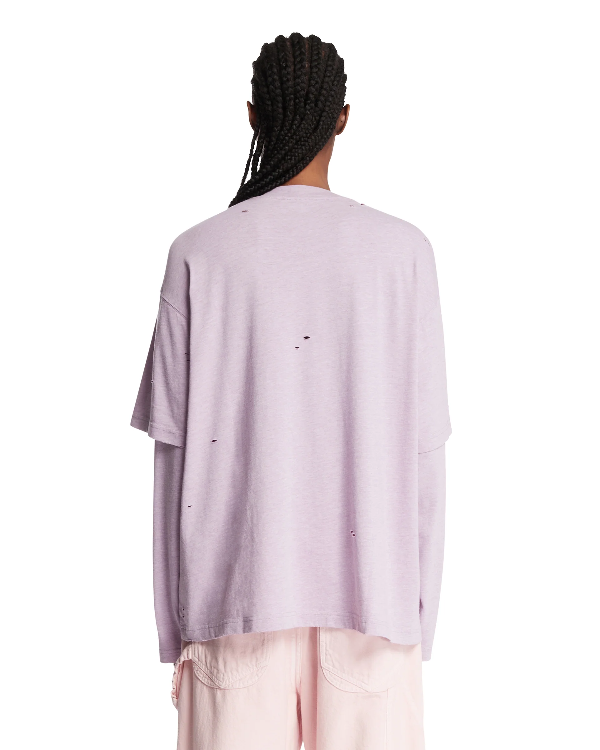 T-Shirt Oversize Con Logo Viola - Image 5