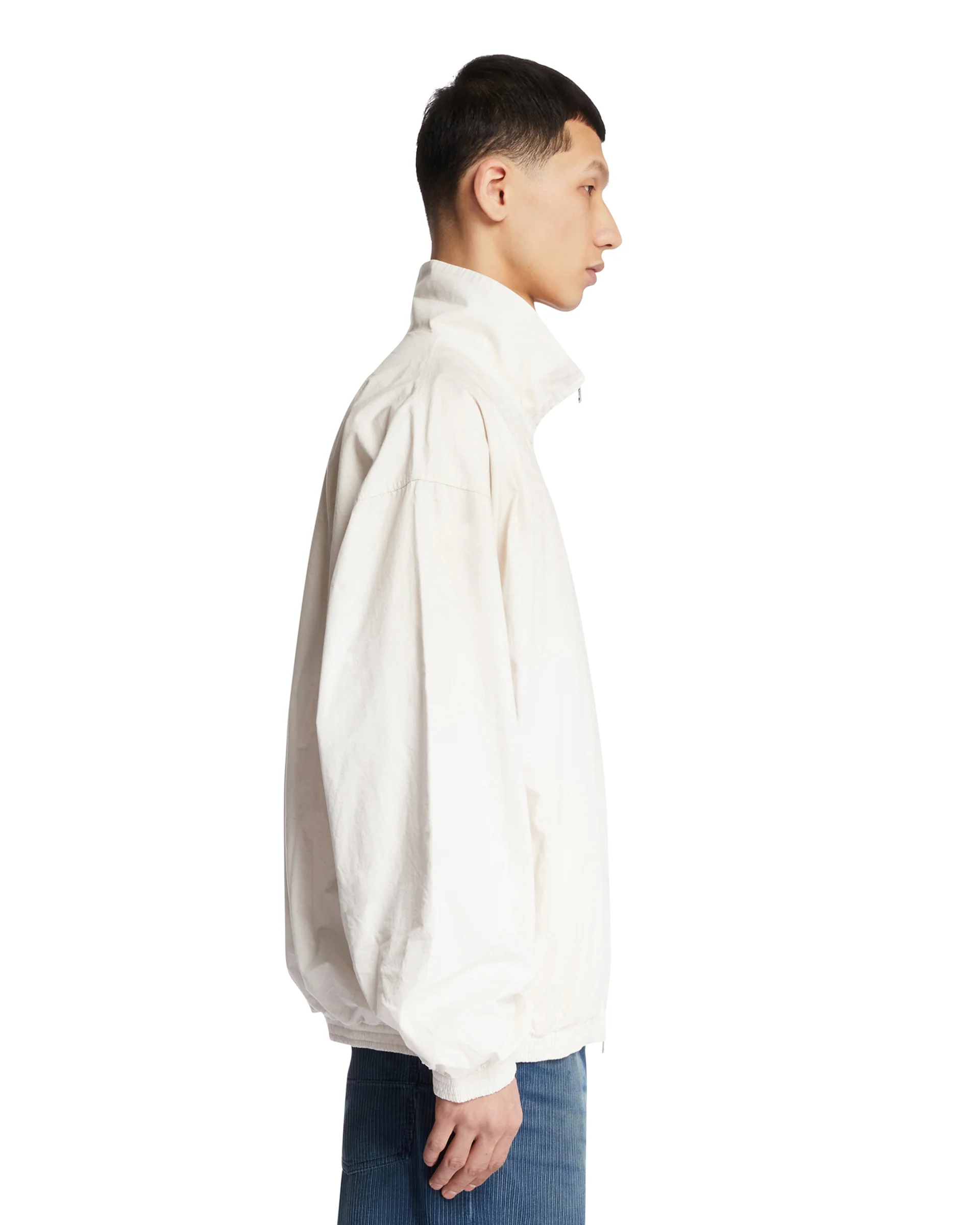 Giacca Zip-Up In Cotone Bianca - Image 4