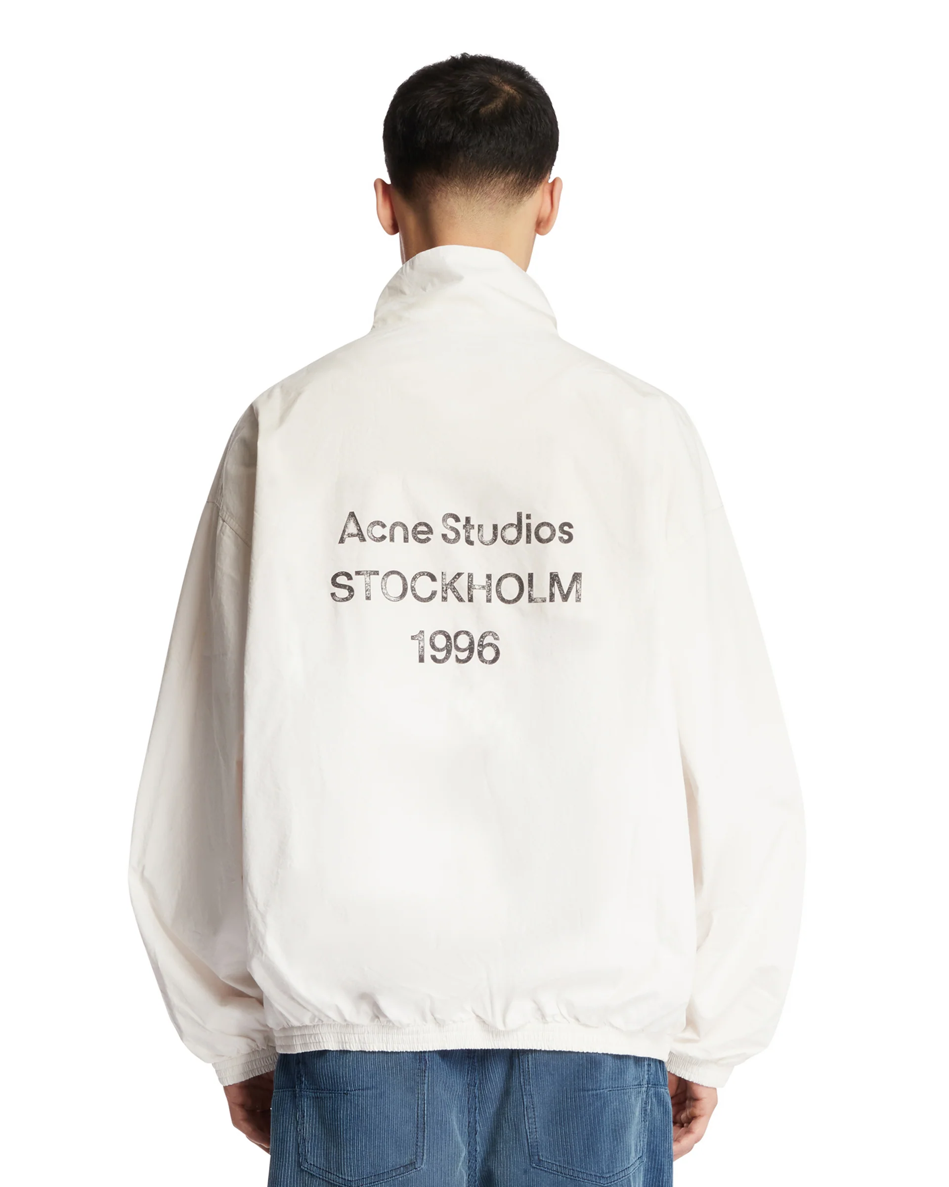 Giacca Zip-Up In Cotone Bianca - Image 5