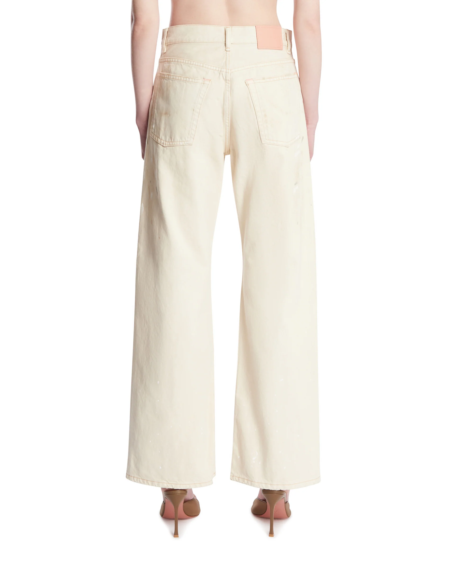 Jeans Con Dettagli Dipinti Bianchi - Image 5