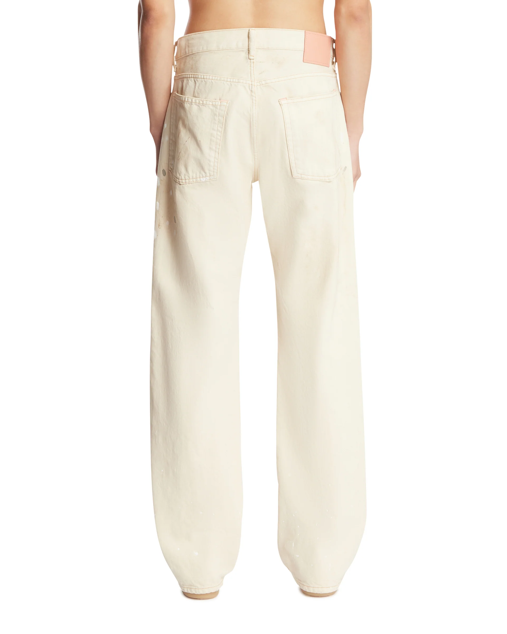 Jeans Con Dettagli Dipinti Bianchi - Image 5