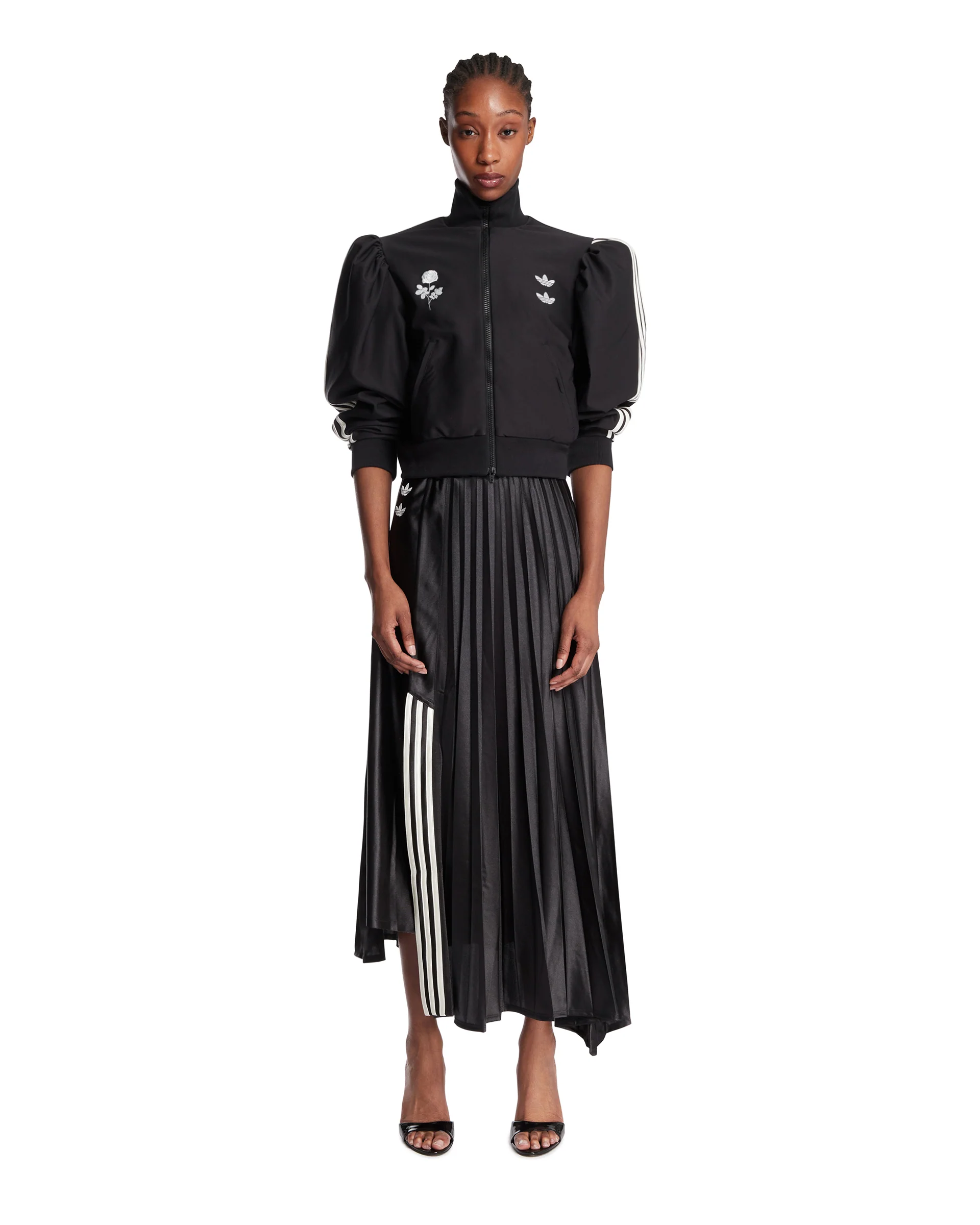 Adidas Originals x Willy Chavarria Gonna Plissettata Nera - Image 3