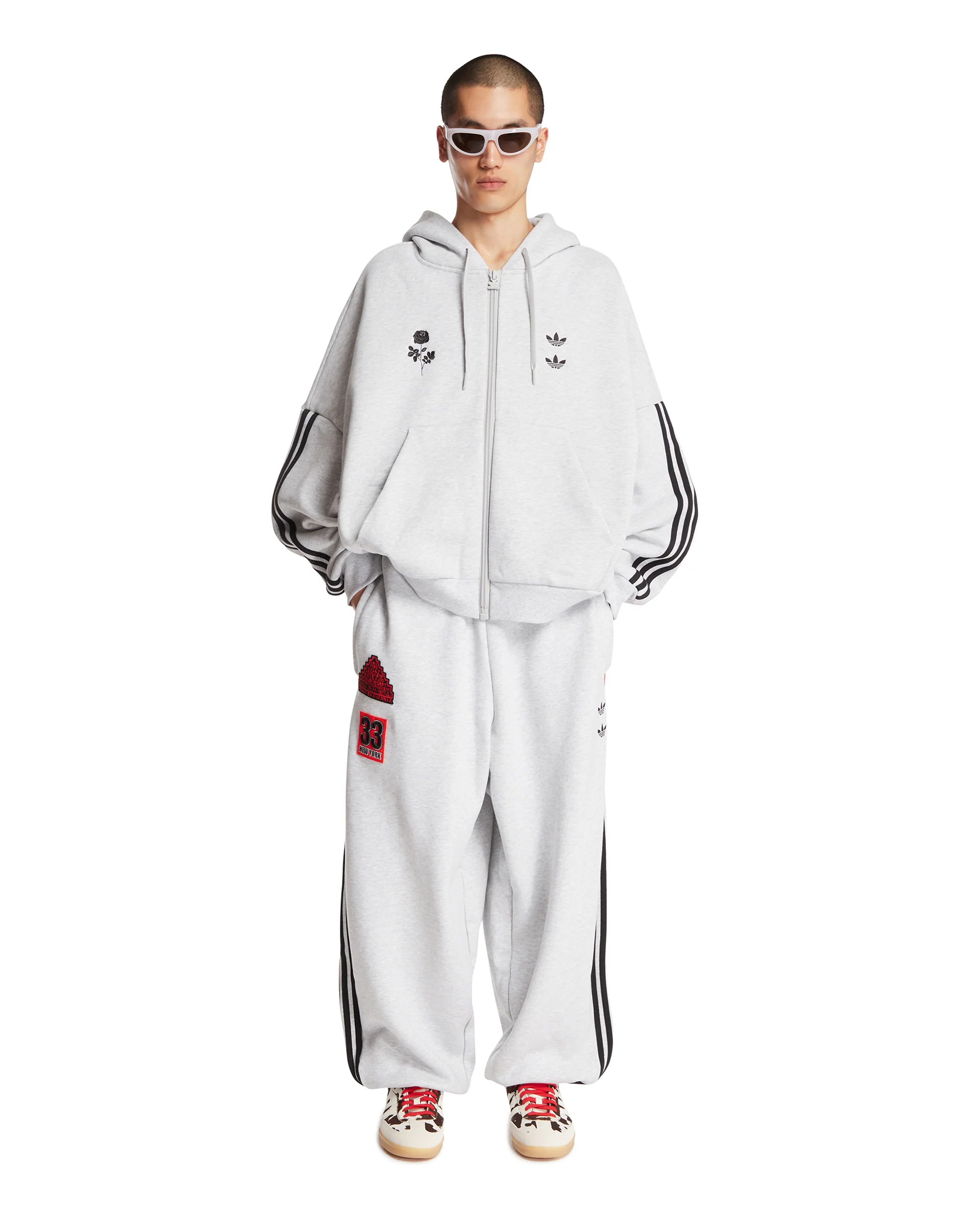 Adidas Originals x Willy Chavarria Felpa Grigia - Image 3
