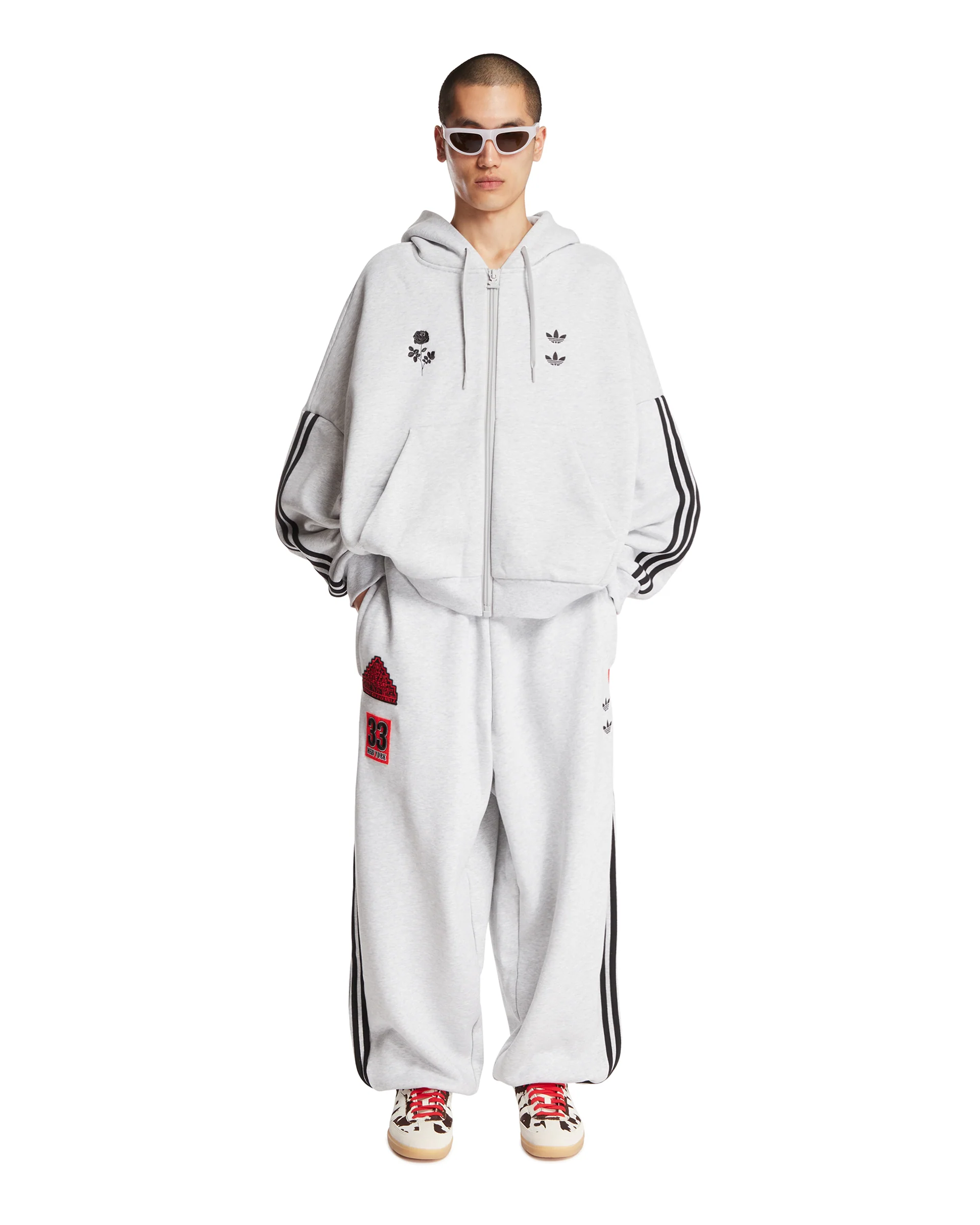 Adidas Originals x Willy Chavarria Track Pants Grigi - Image 3