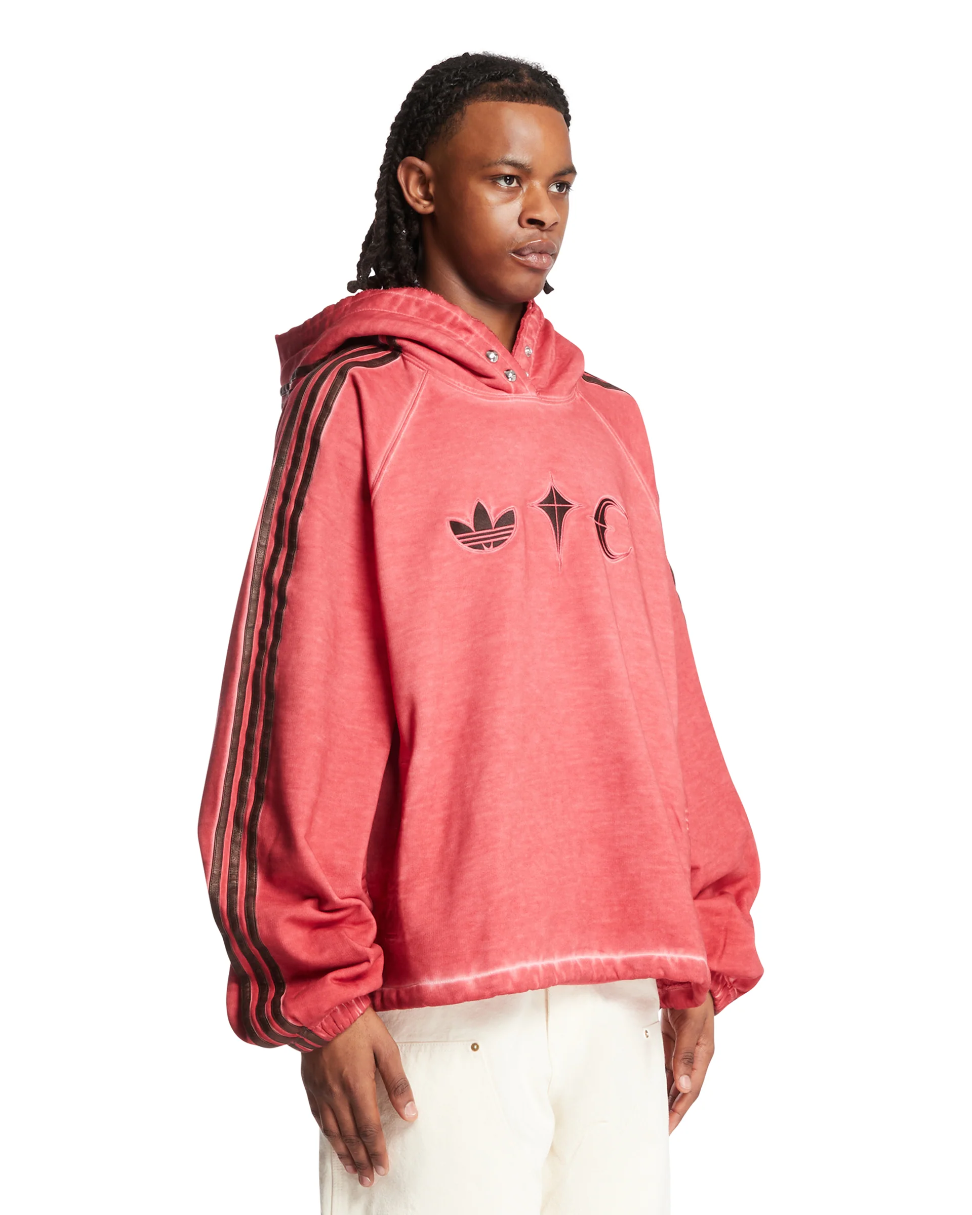 Thug Club x Adidas Originals Felpa Con Cappuccio Rossa - Image 2