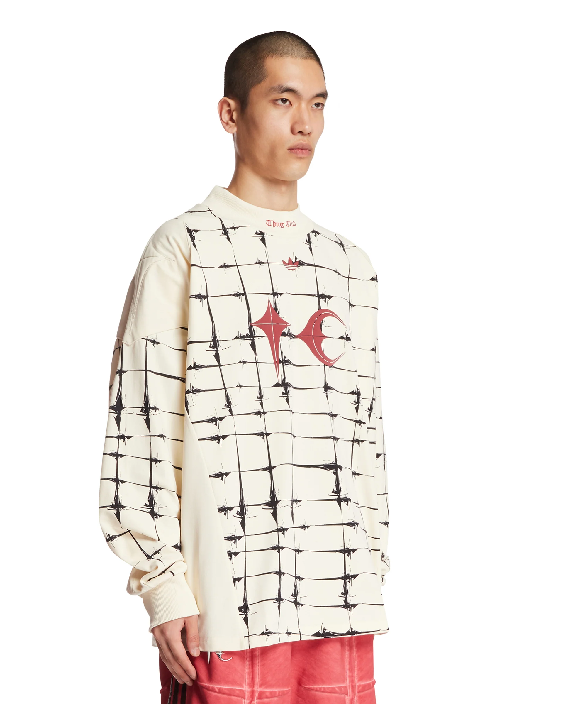 Thug Club x Adidas Originals Goalie T-Shirt Bianca - Image 2