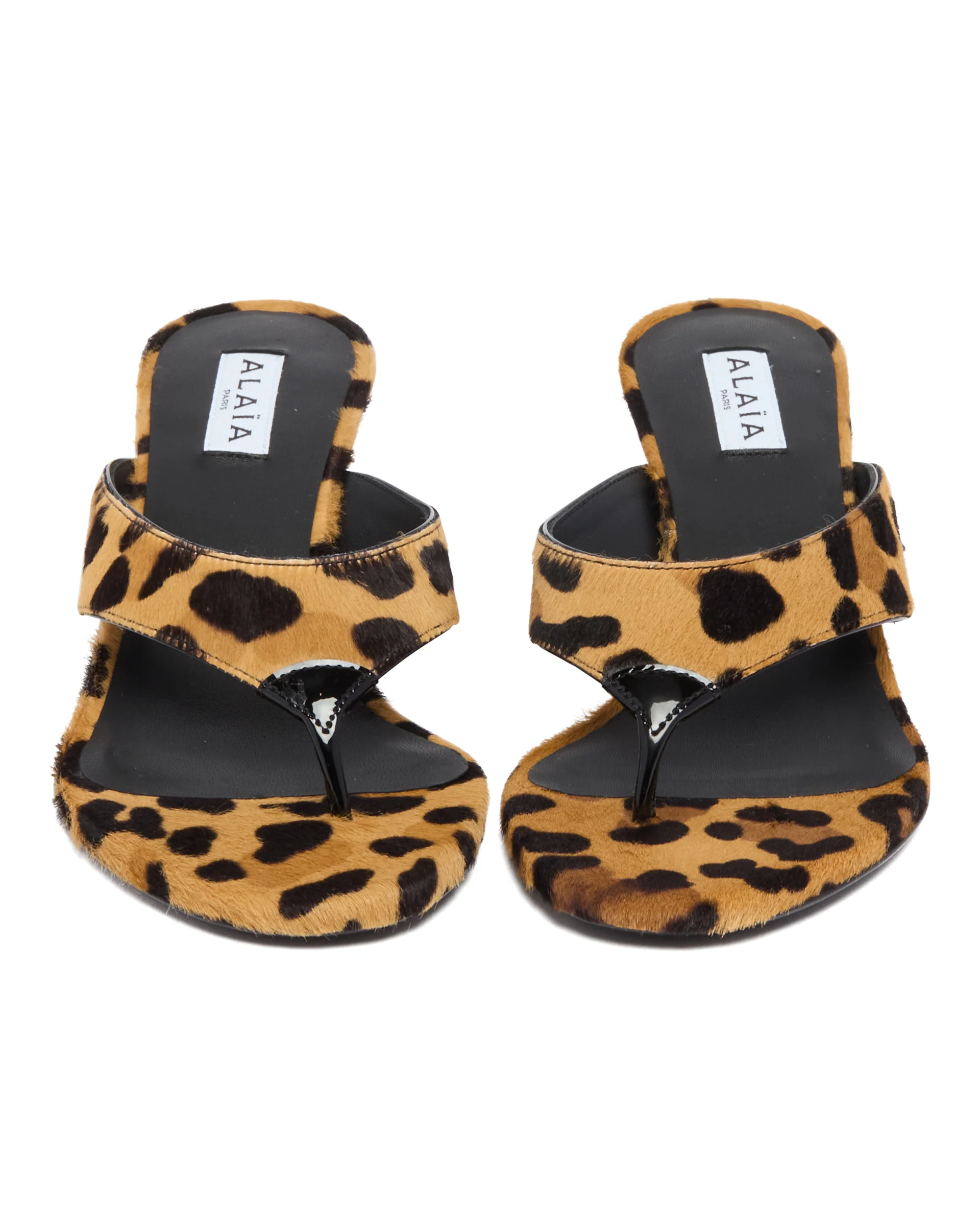 Mules Infradito Con Tacco Animalier - Image 4