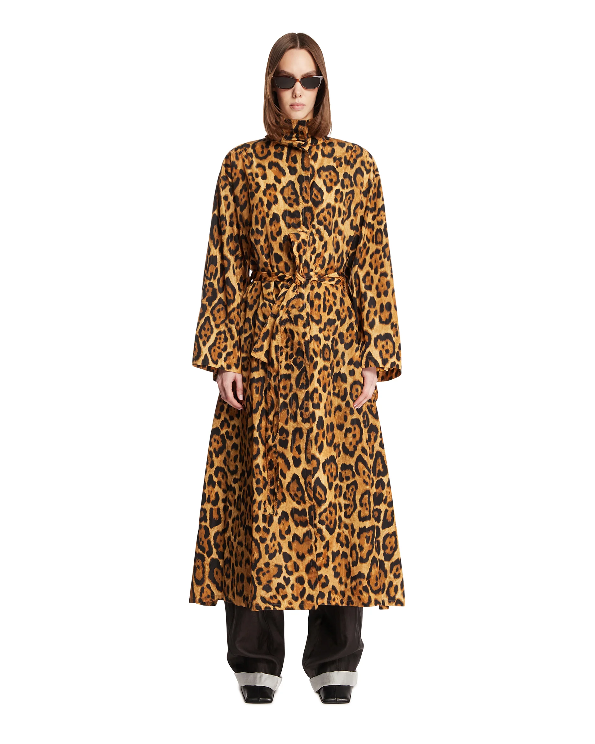 Trench Coat in taffet Animalier - Image 3