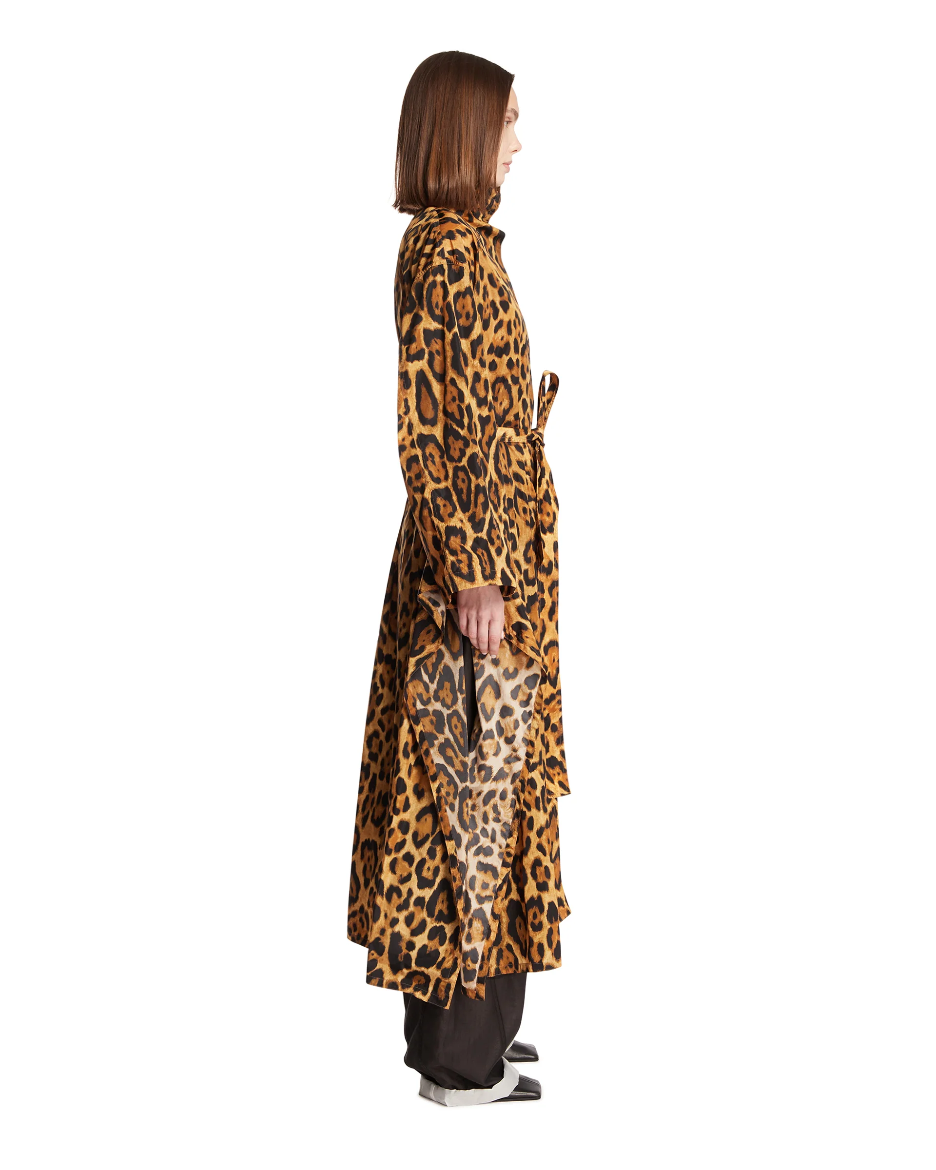 Trench Coat in taffet Animalier - Image 4