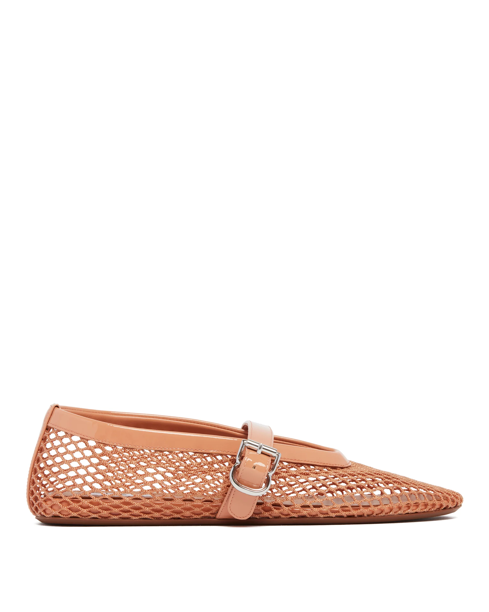 Ballerine Flat In Rete Beige