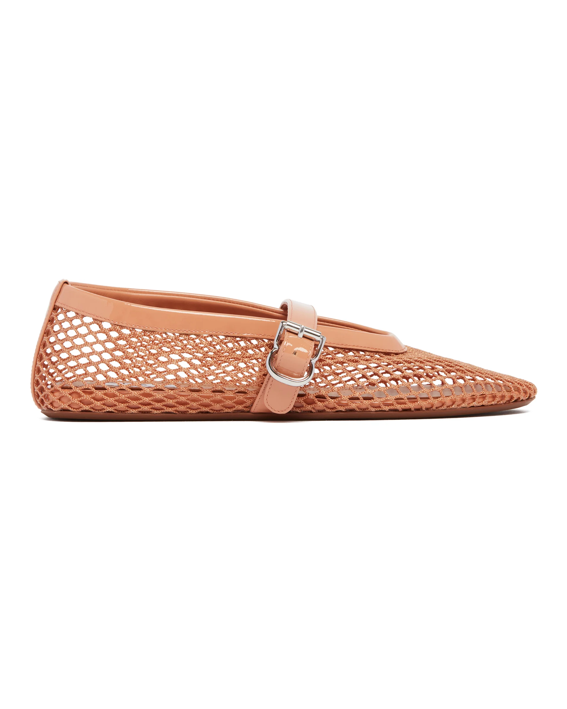 Ballerine Flat In Rete Beige - Image 2