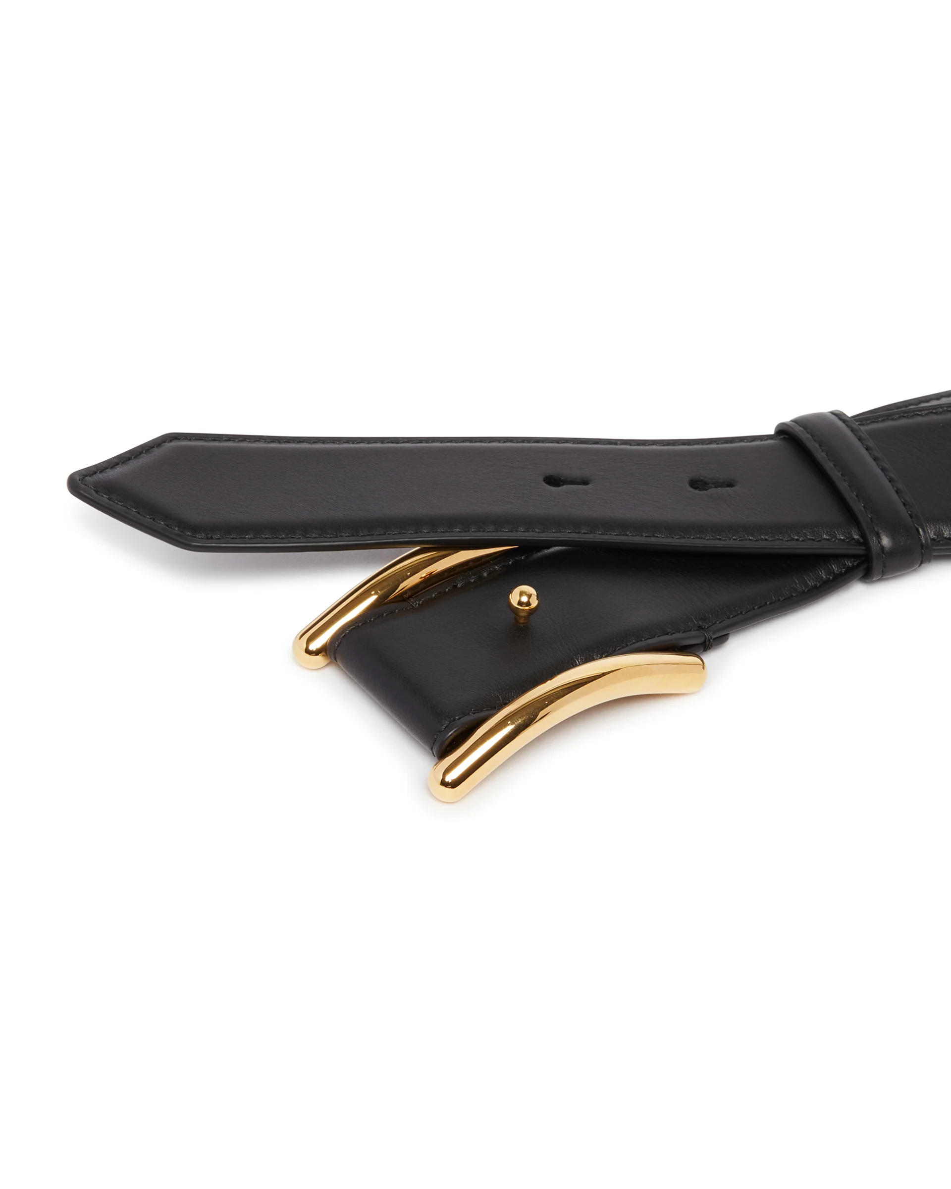 Cintura Curve In Pelle Nera - Image 3