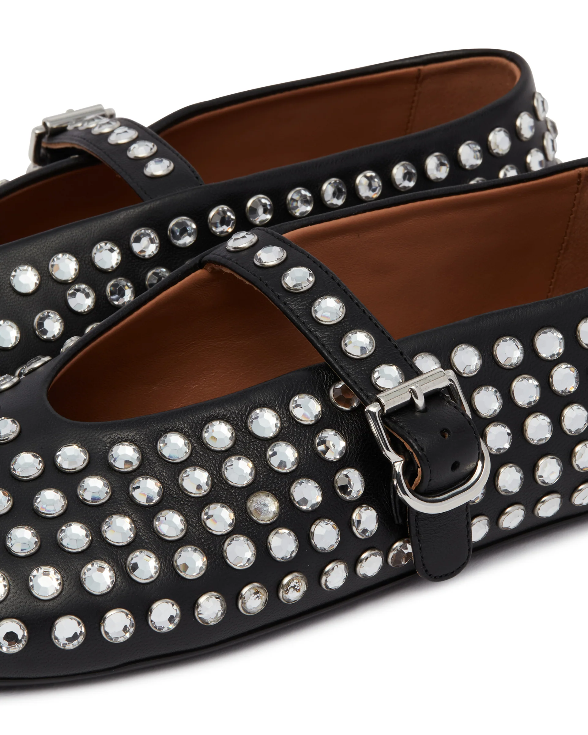 Ballerine Flat Con Strass Nere - Image 6