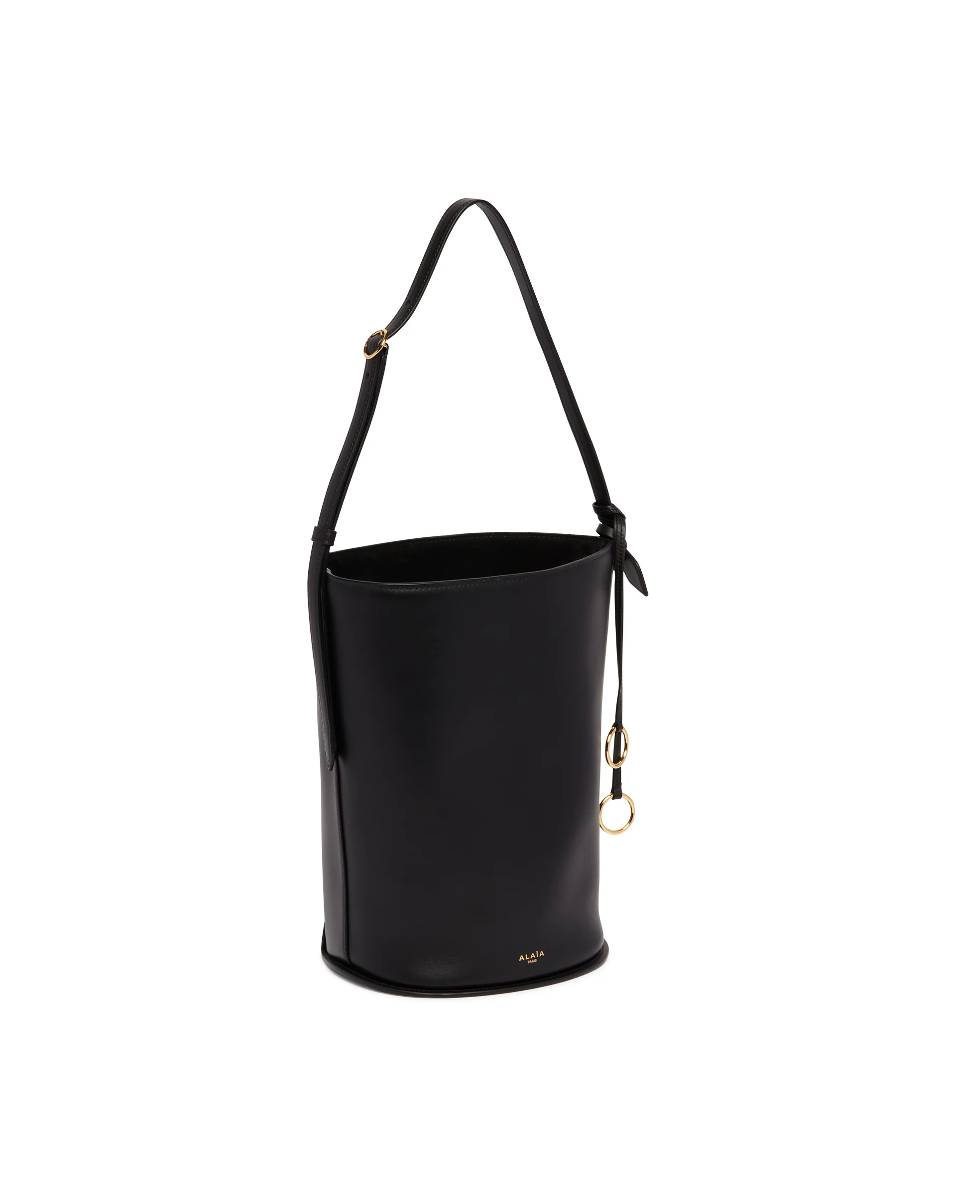 Borsa A Secchiello In Pelle Nera - Image 5