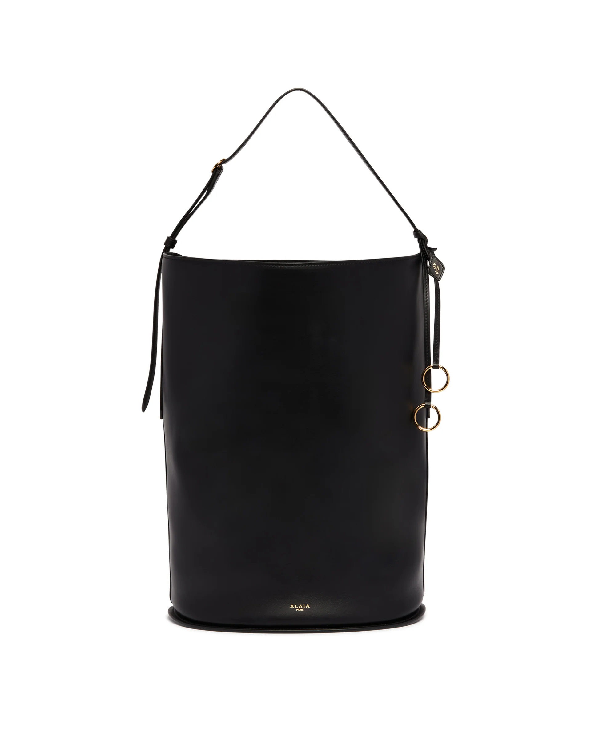Borsa A Secchiello In Pelle Nera