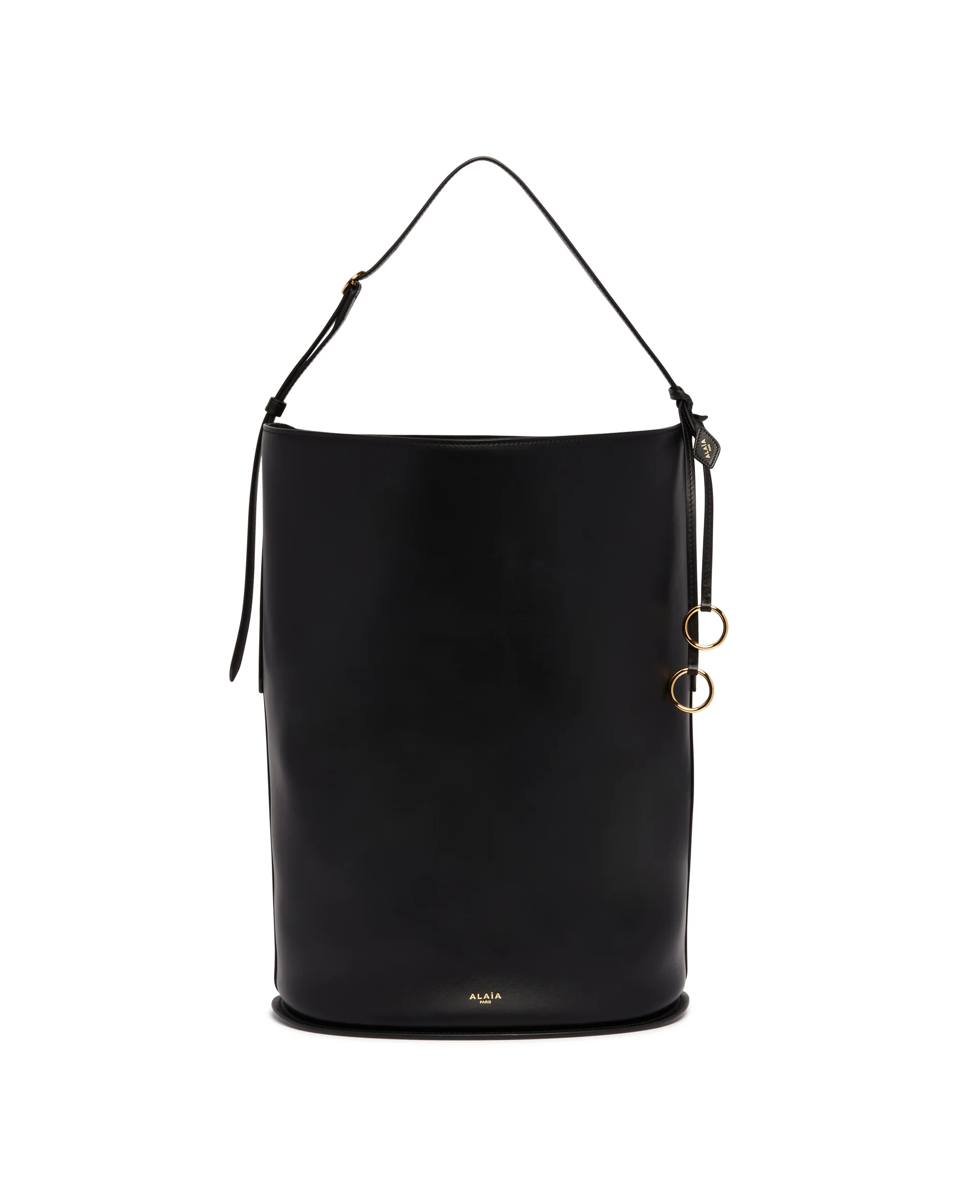Borsa A Secchiello In Pelle Nera - Image 2