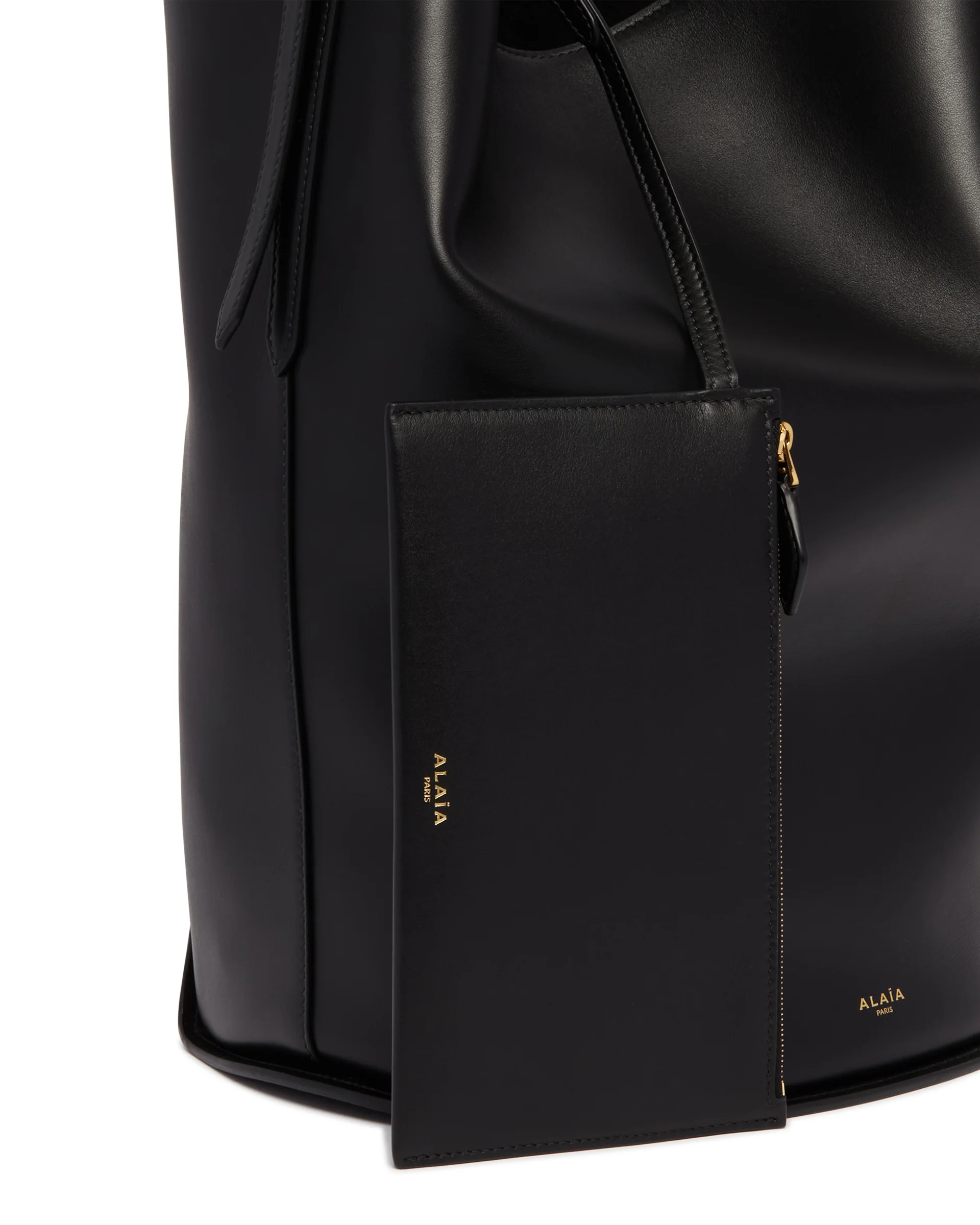 Borsa A Secchiello In Pelle Nera - Image 4