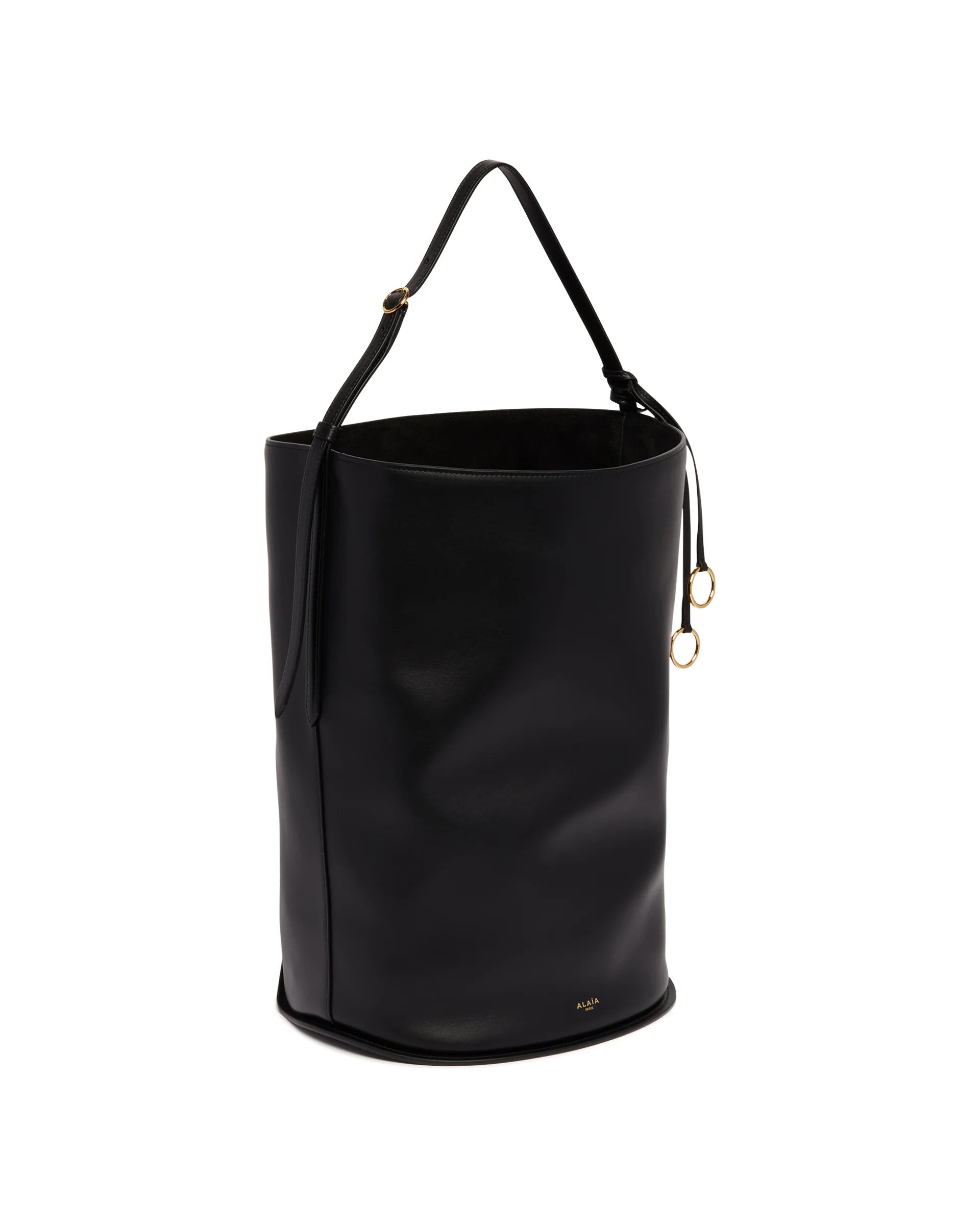Borsa A Secchiello In Pelle Nera - Image 5