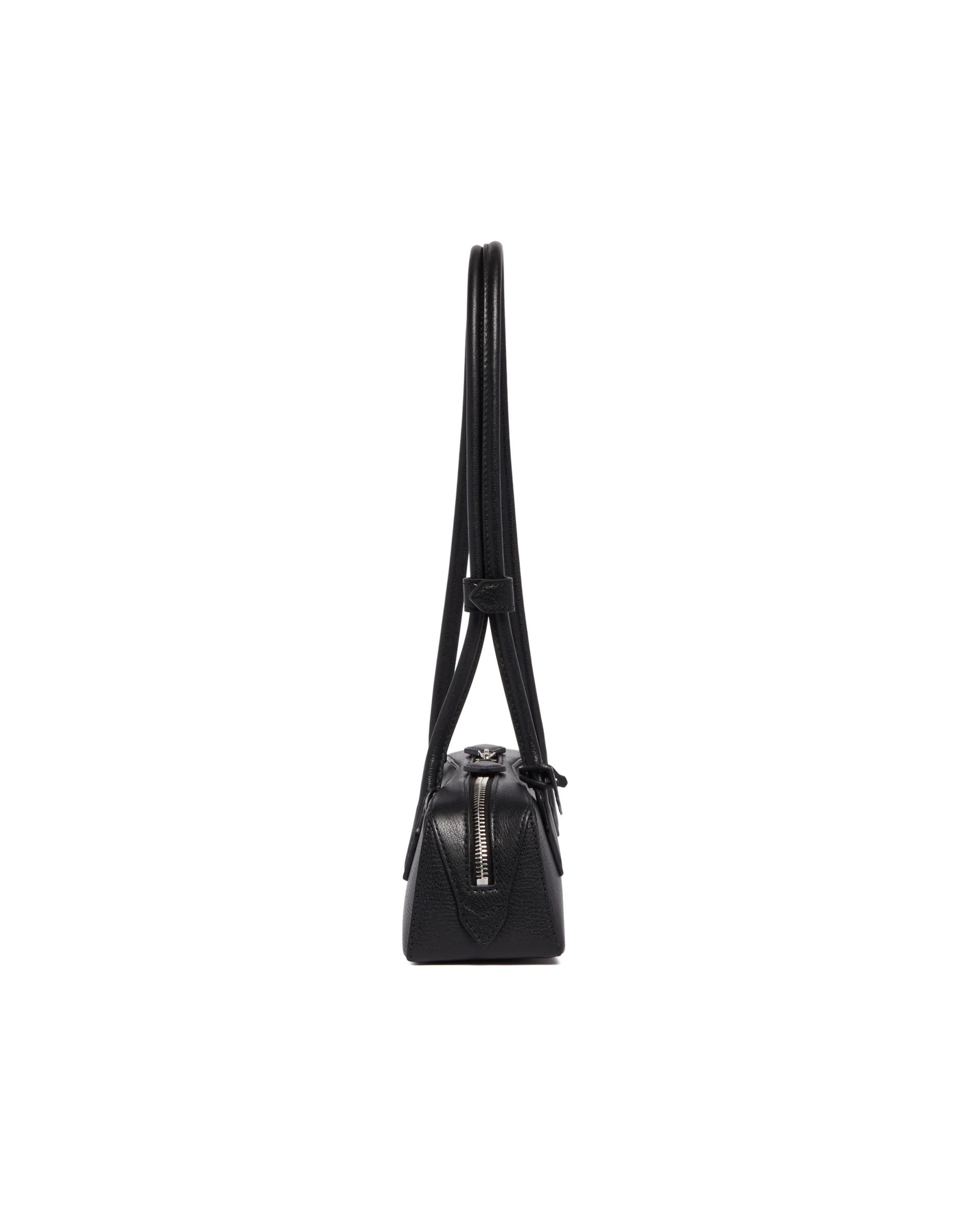 Borsa Le Teckel Piccola in Pelle Nera - Image 7