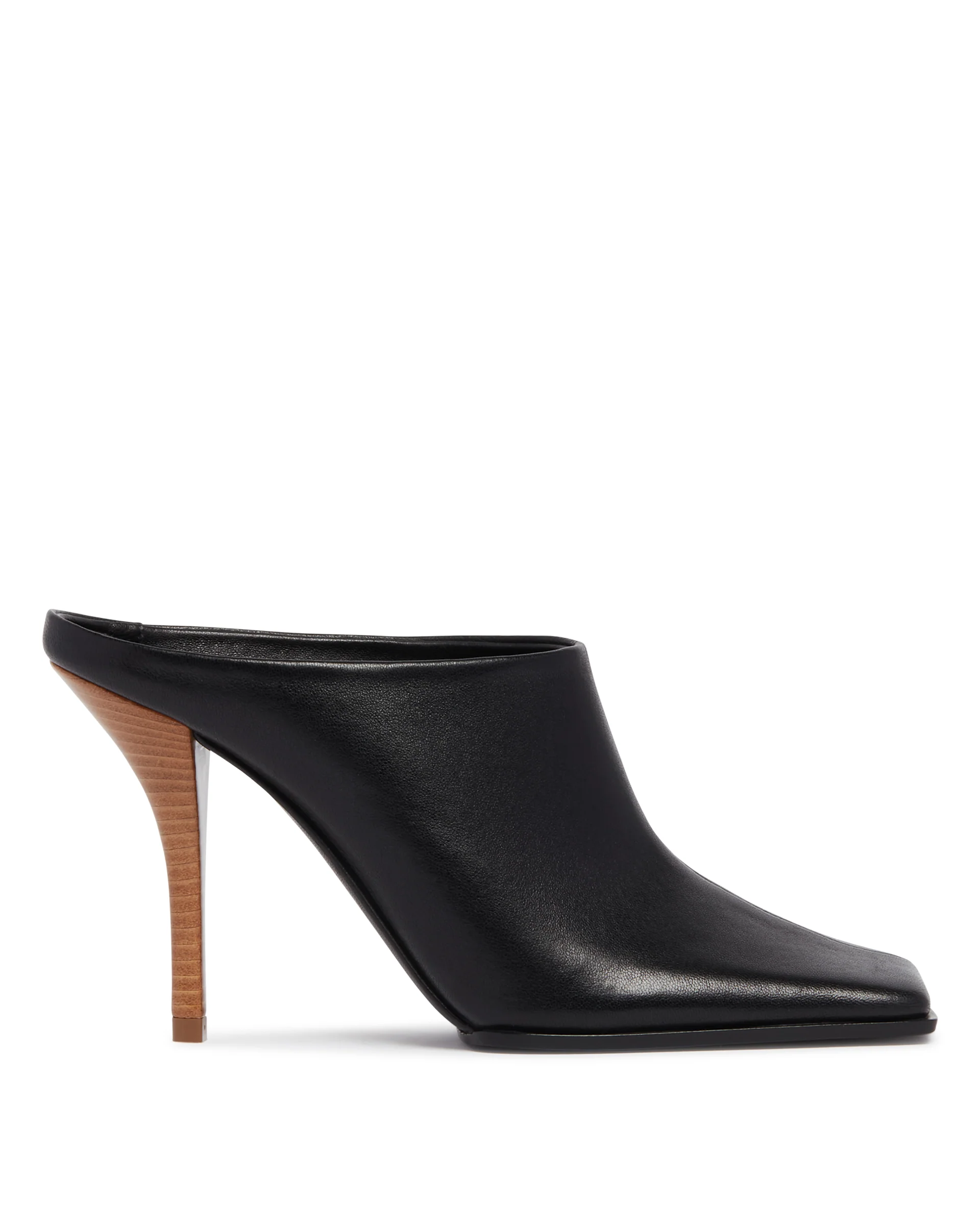 Mules In Pelle Nere