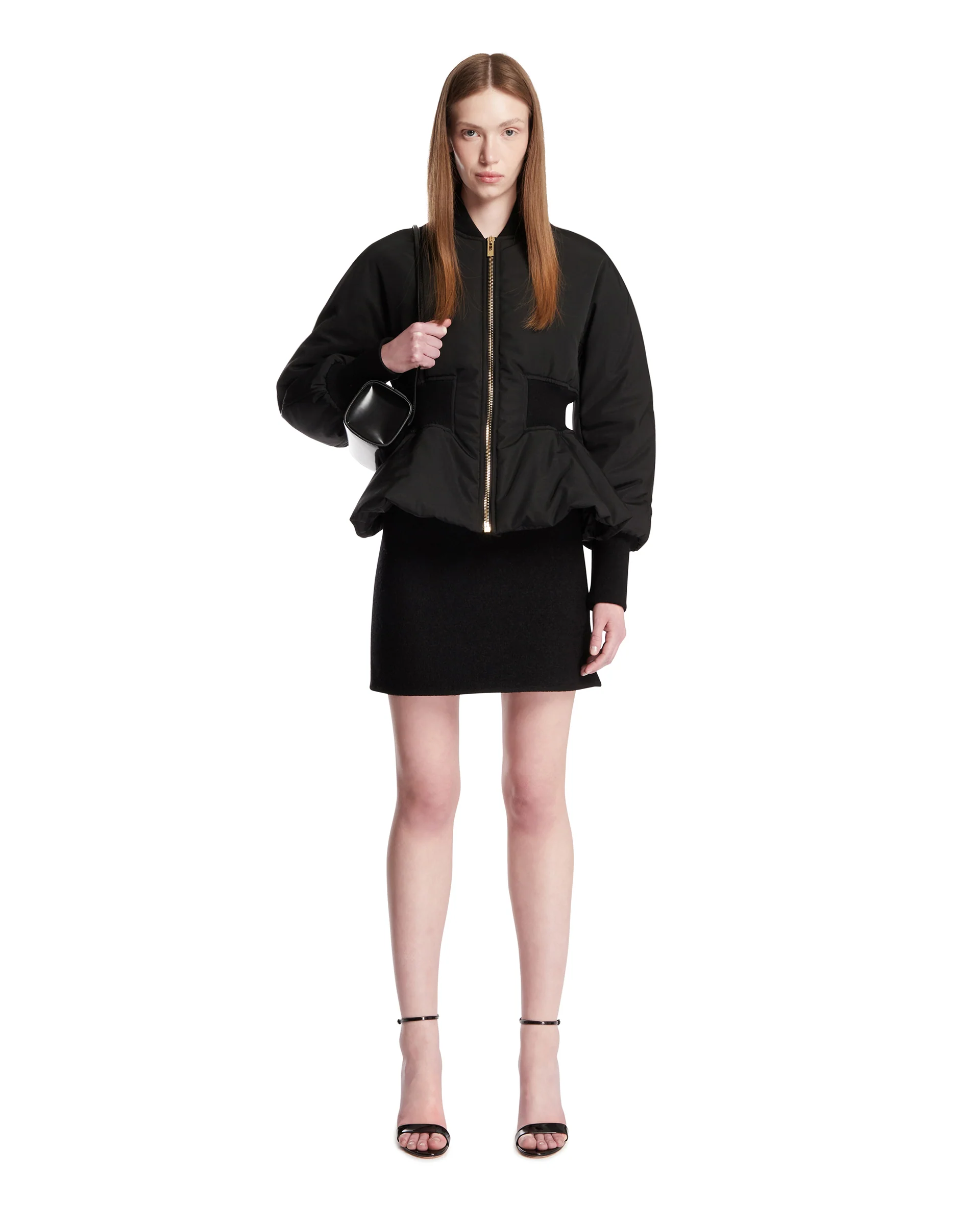Bomber Peplum Nero - Image 3