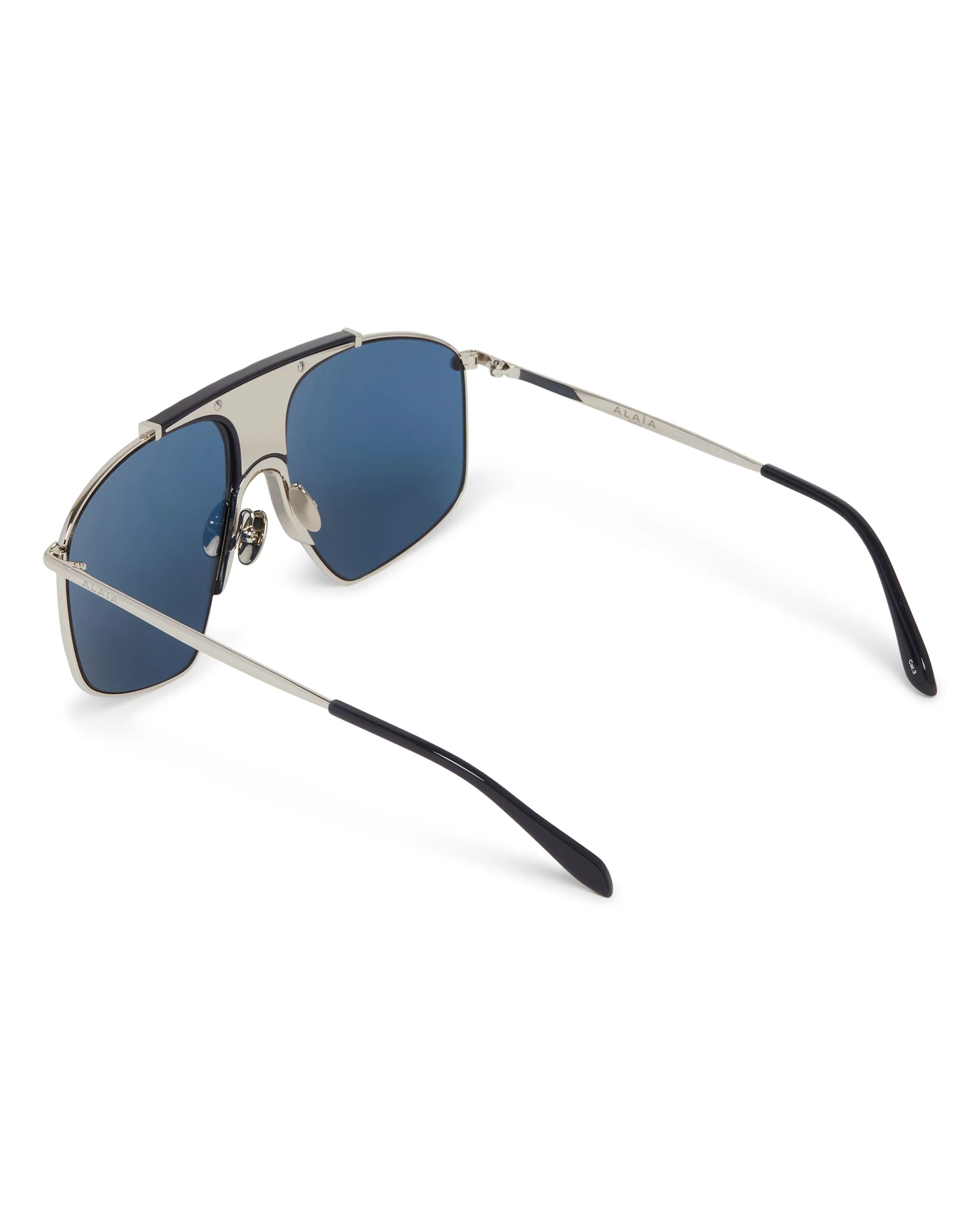 Occhiali Da Sole Aviator Quadrati Neri - Image 6