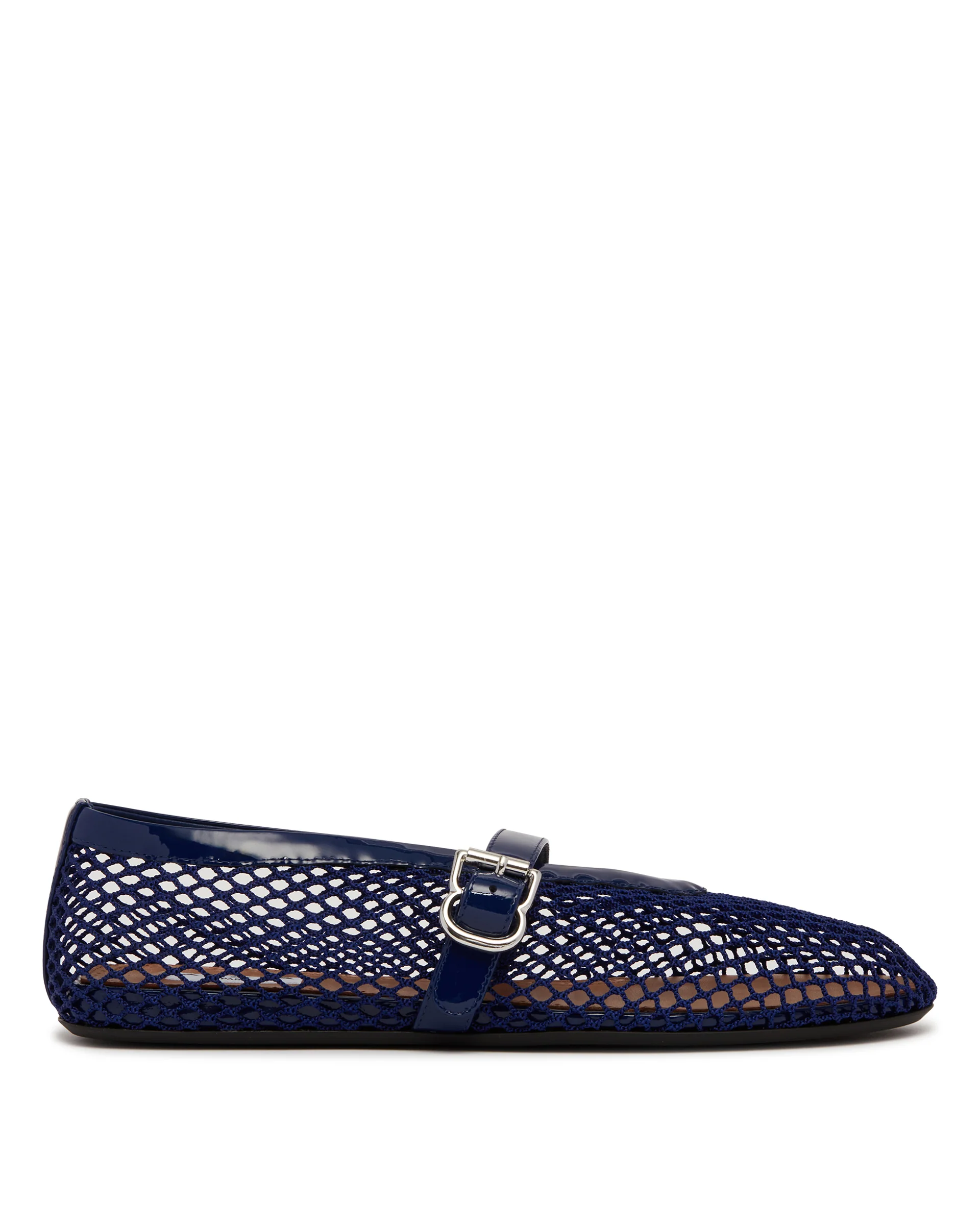 Ballerine Flat In Rete Blu