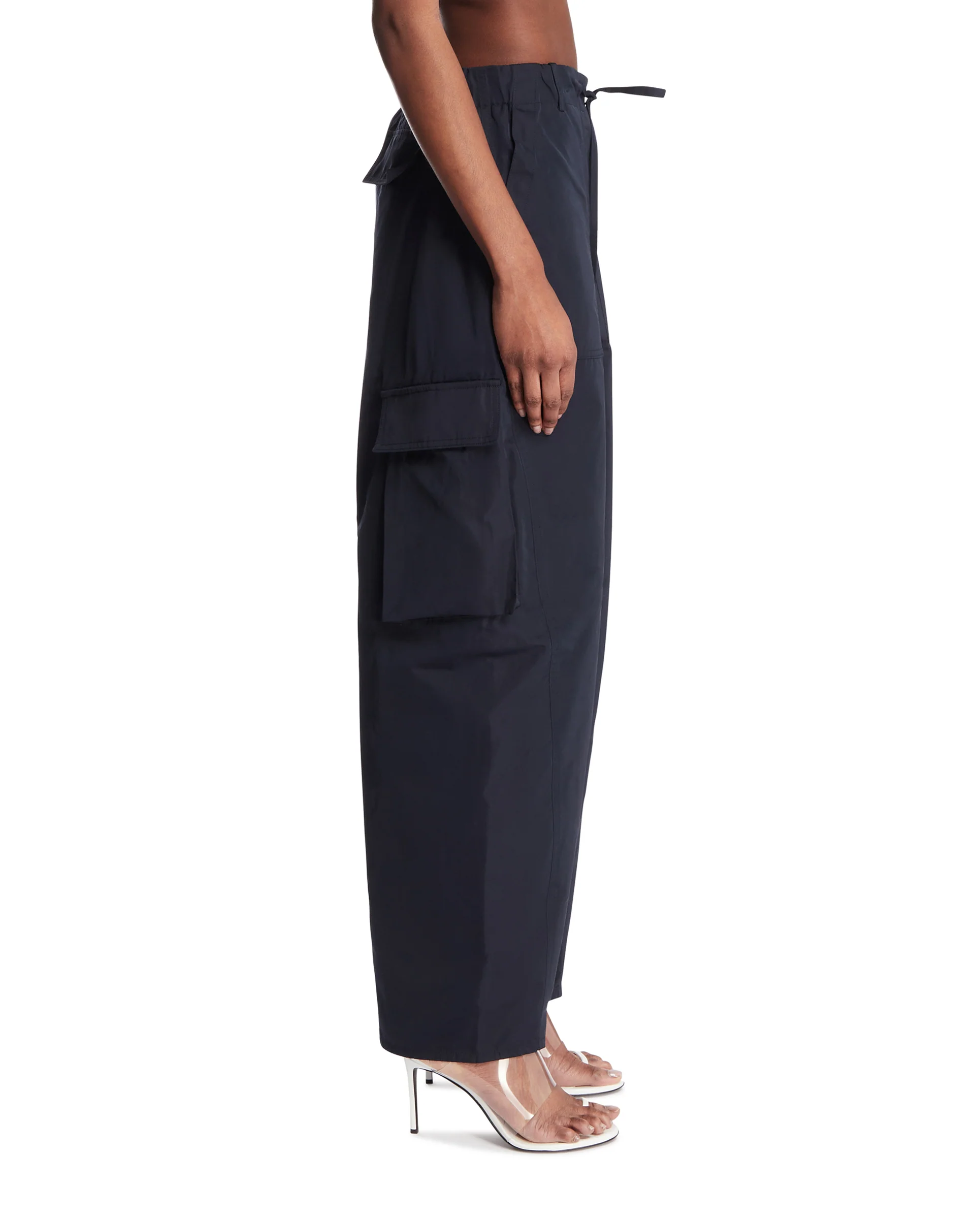 Pantaloni Cargo In Radzimir Blu - Image 4