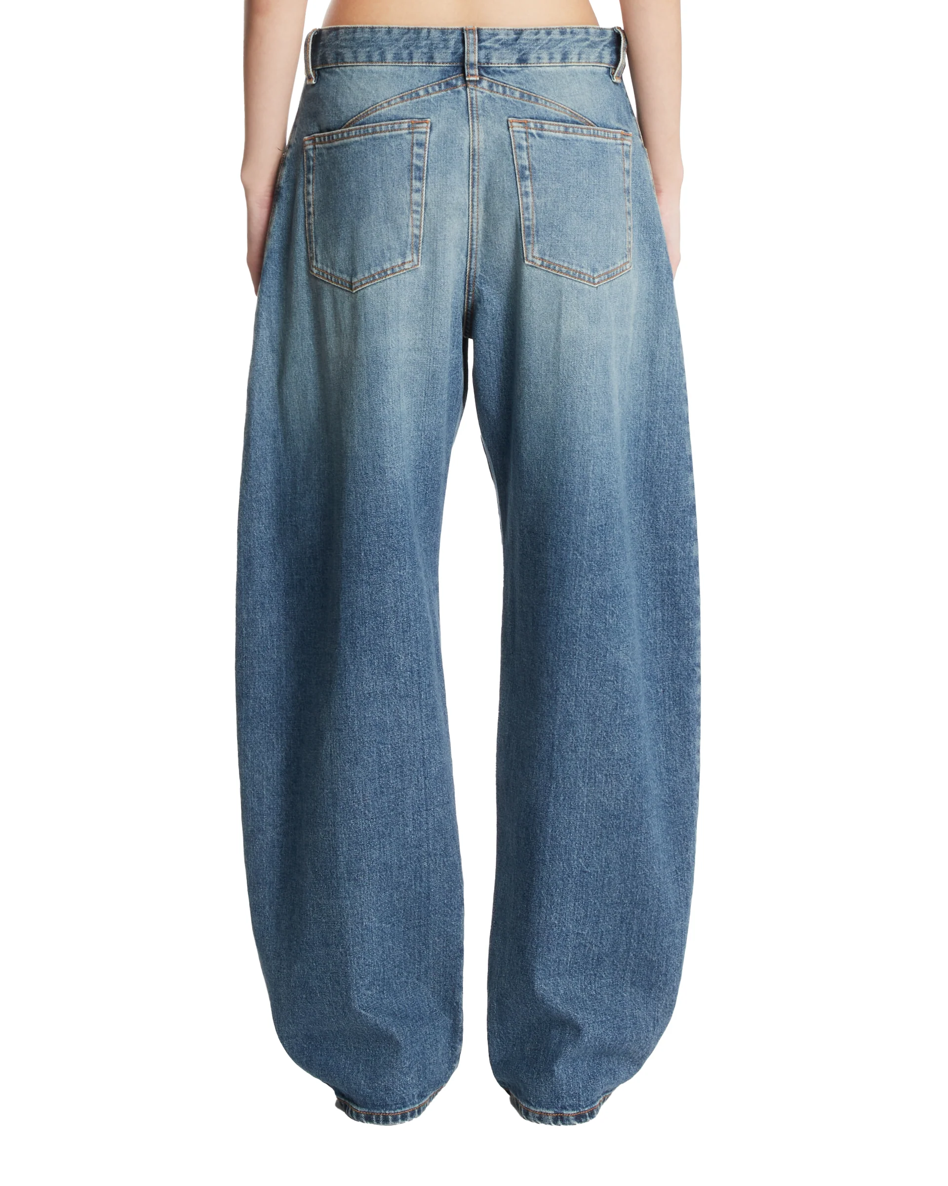 Jeans Arrotondati Ampi Blu - Image 5