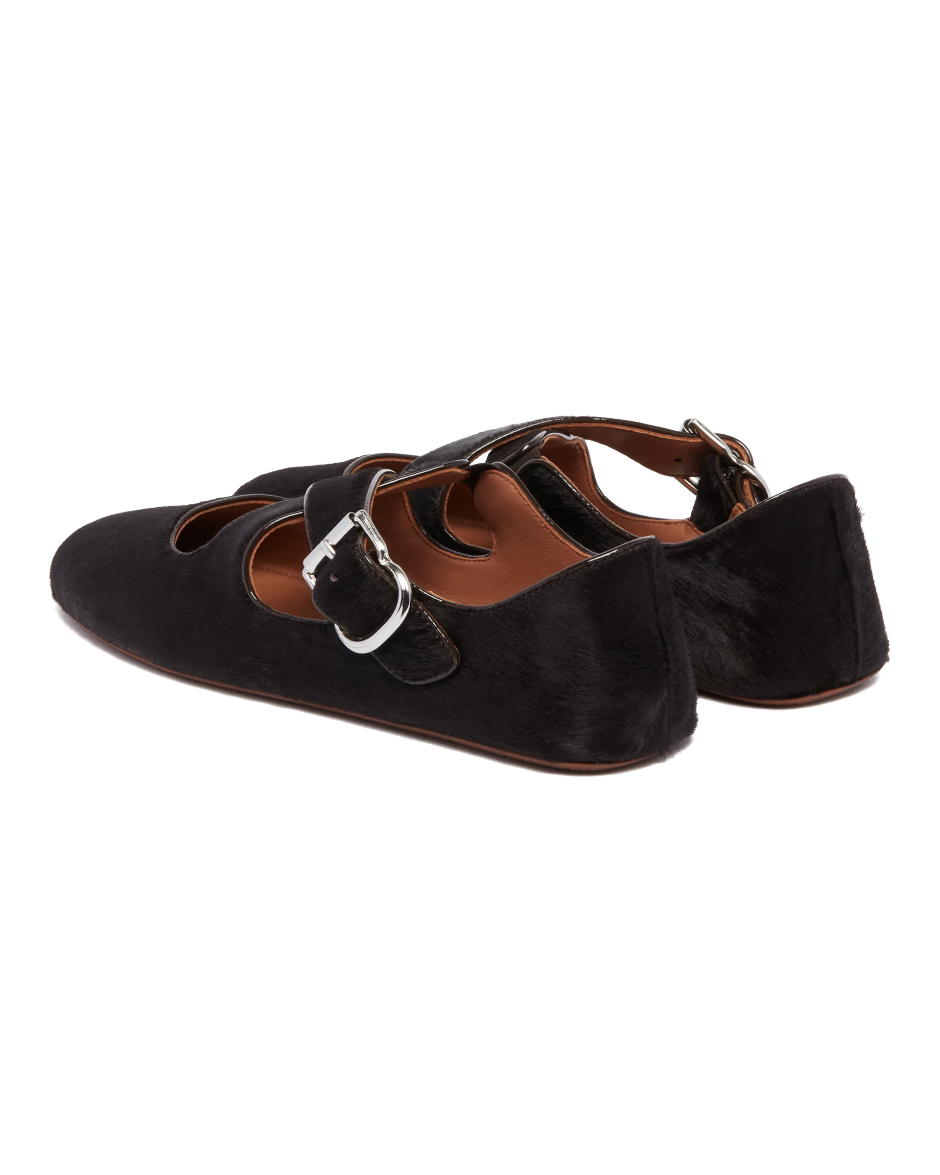 Ballerine Flat Incrociate In Cavallino Marroni - Image 5
