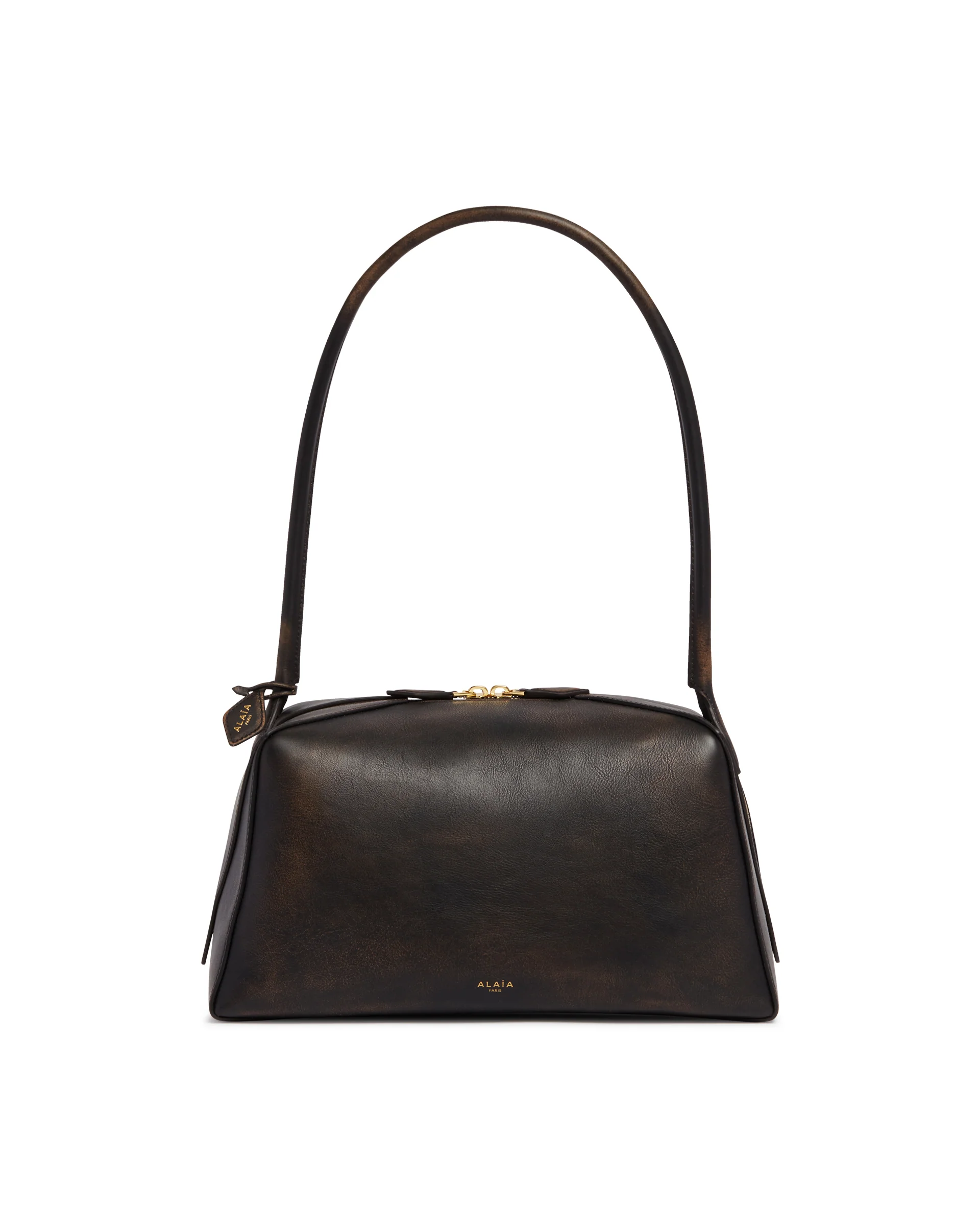 Borsa Le Bouledogue In Pelle Marrone - Image 2