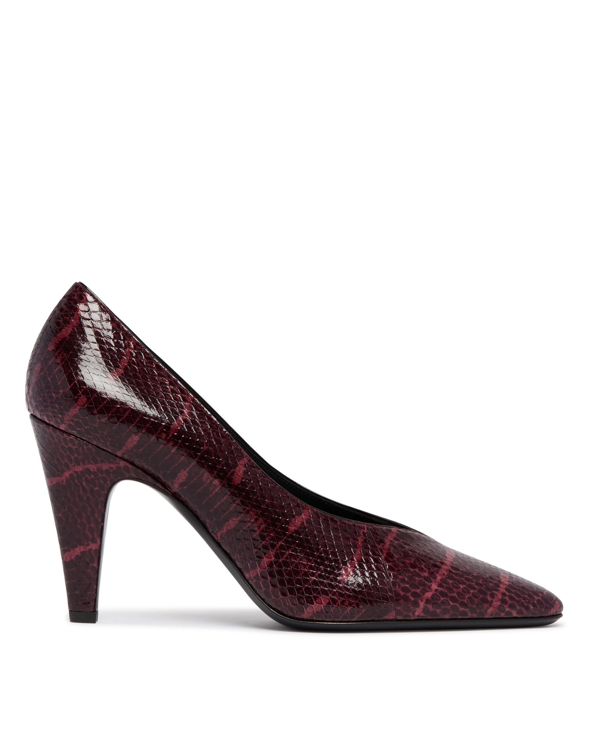 Decollete Cone In Pelle Marrone