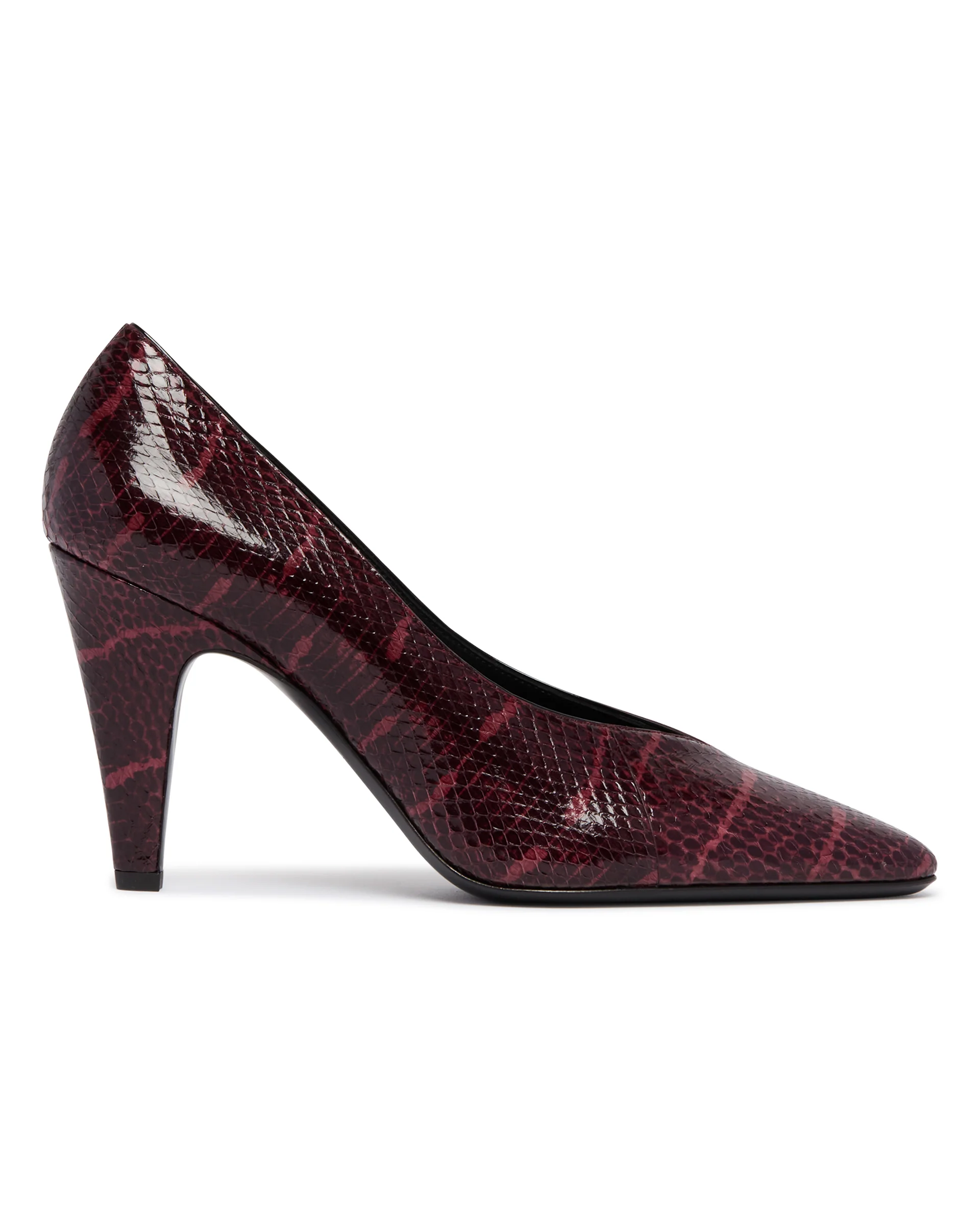 Decollete Cone In Pelle Marrone - Image 2