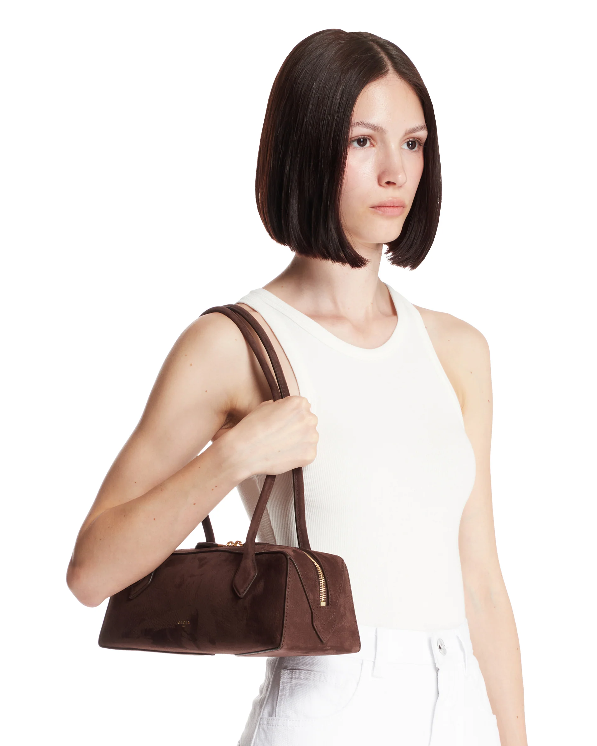 Borsa Le Teckel Media In Nabuk Marrone - Image 3