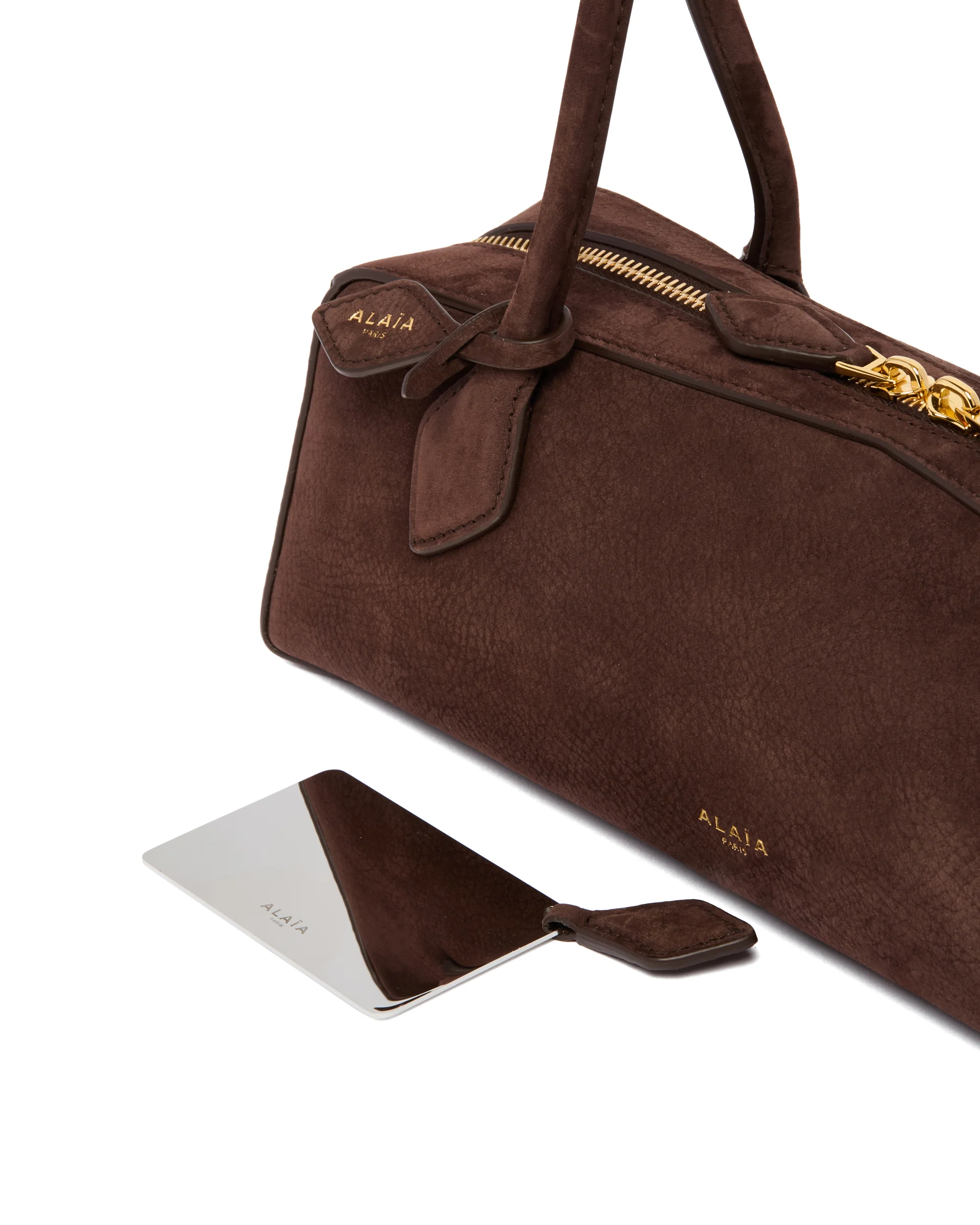 Borsa Le Teckel Media In Nabuk Marrone - Image 4
